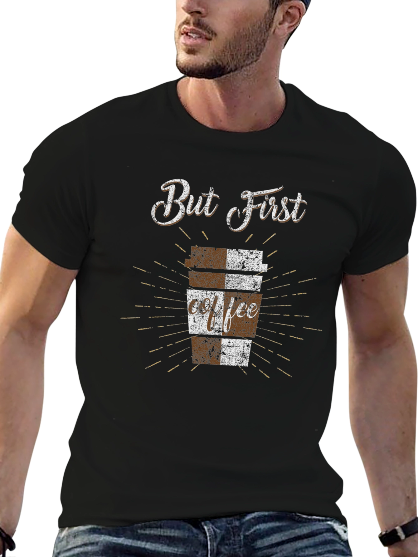But First Coffee T-Shirt - Black Graphic Tee