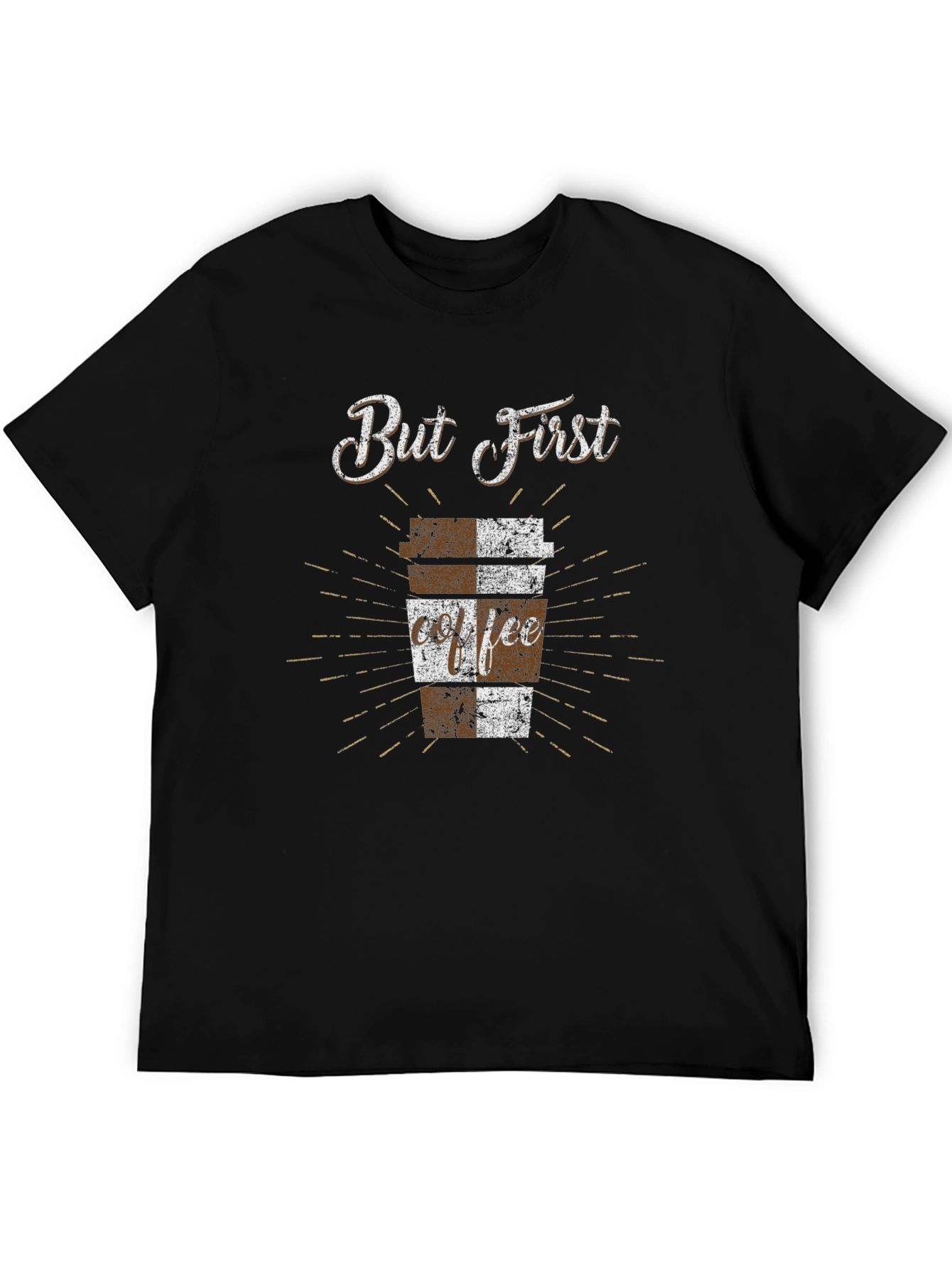 But First Coffee T-Shirt - Black Graphic Tee