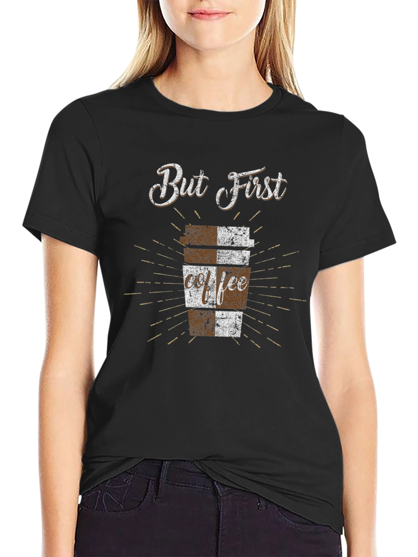 But First Coffee T-Shirt - Black Graphic Tee