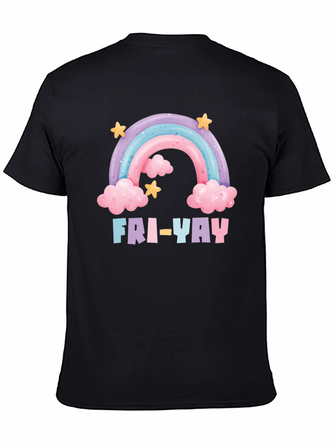 Fri-Yay Rainbow Graphic T-Shirt