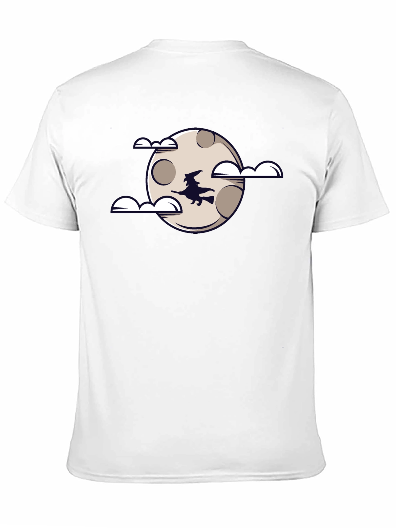 Witch on Moon Graphic Tee - Halloween T-Shirt