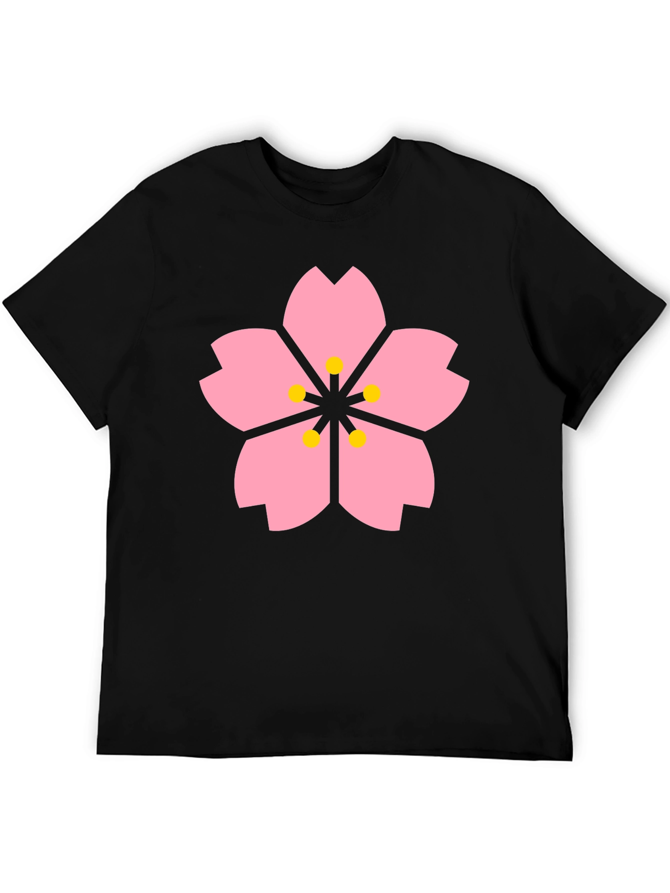 Sakura Blossom Black T-Shirt