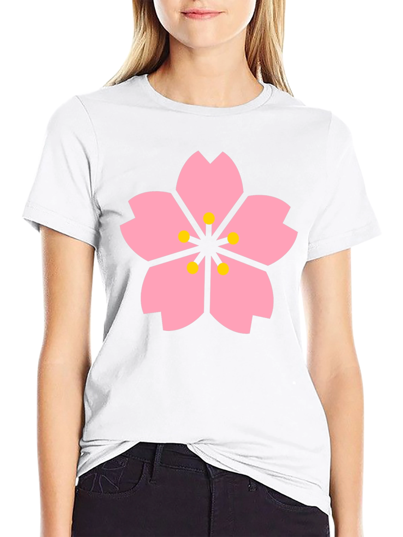 Sakura Blossom Black T-Shirt