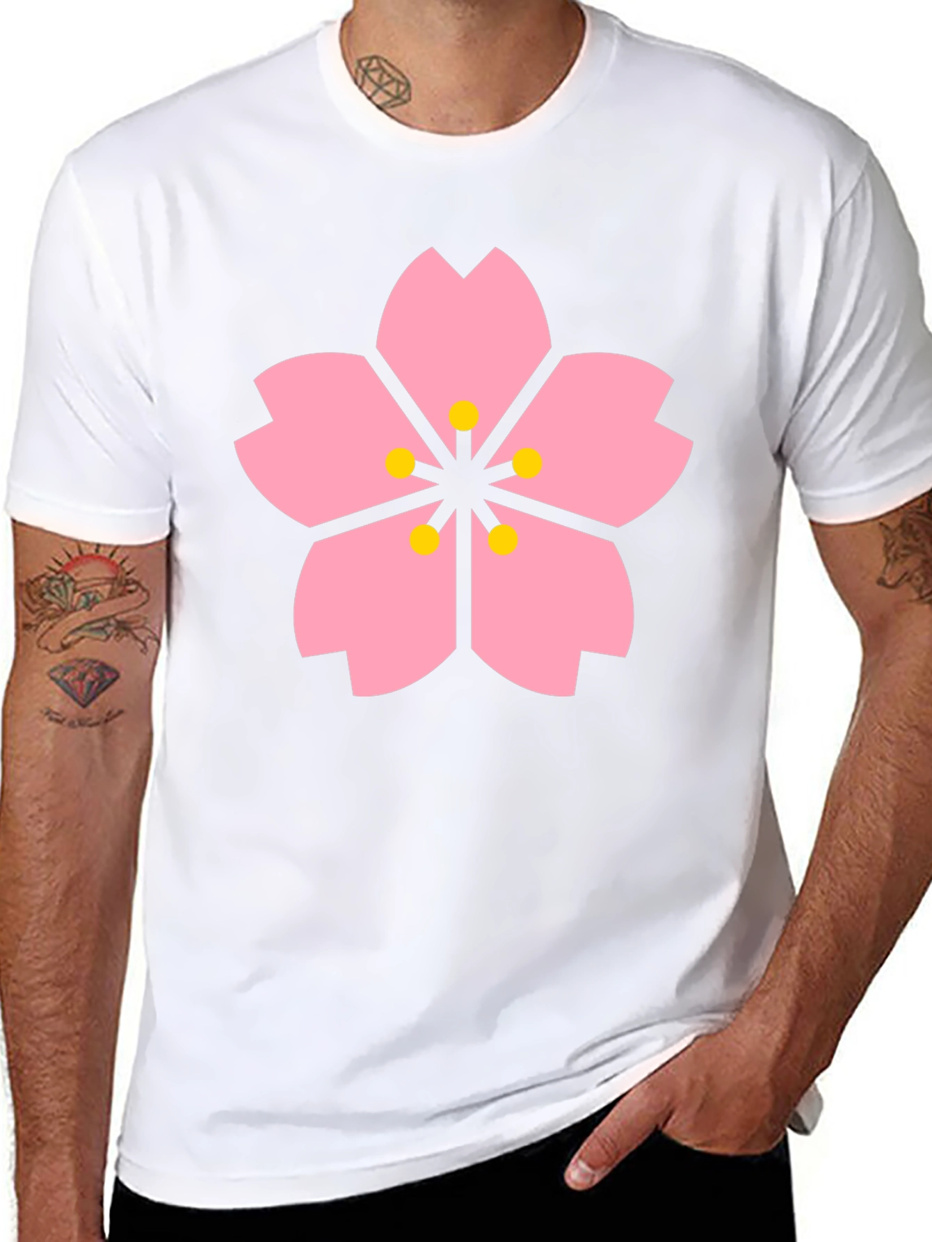 Sakura Blossom Black T-Shirt