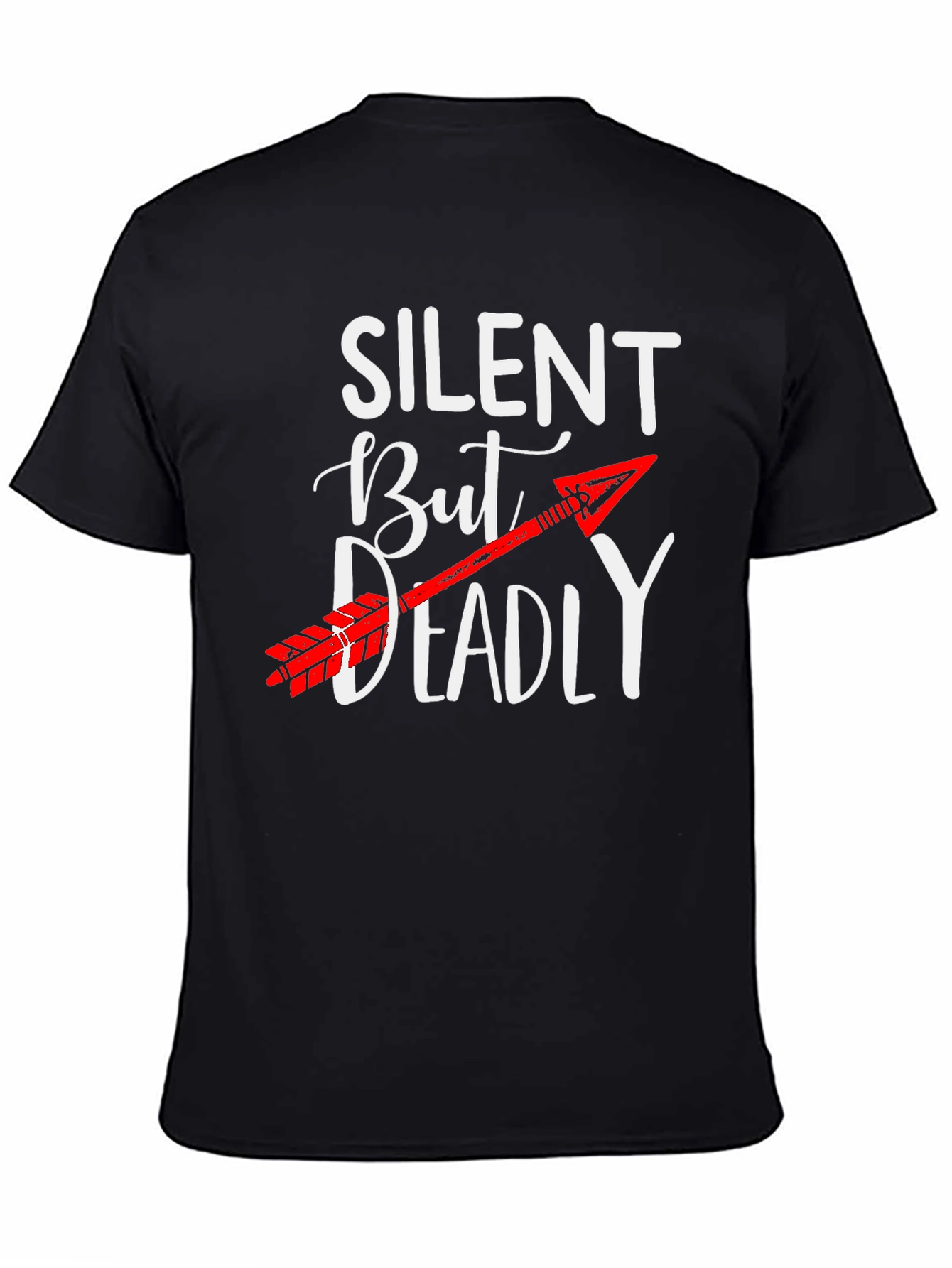 Silent But Deadly Arrow Graphic Tee - Novelty T-Shirt