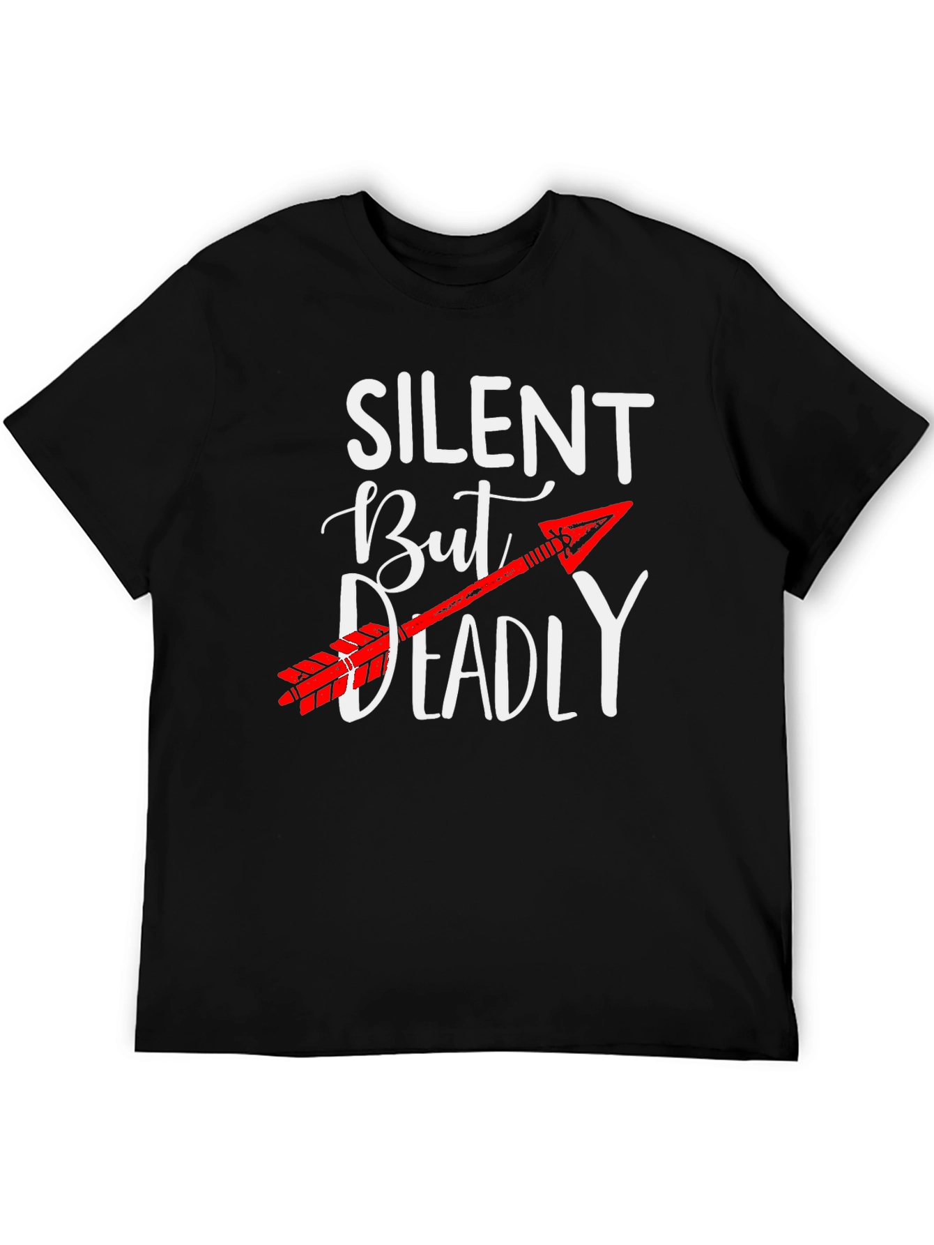 Silent But Deadly Arrow Graphic Tee - Novelty T-Shirt