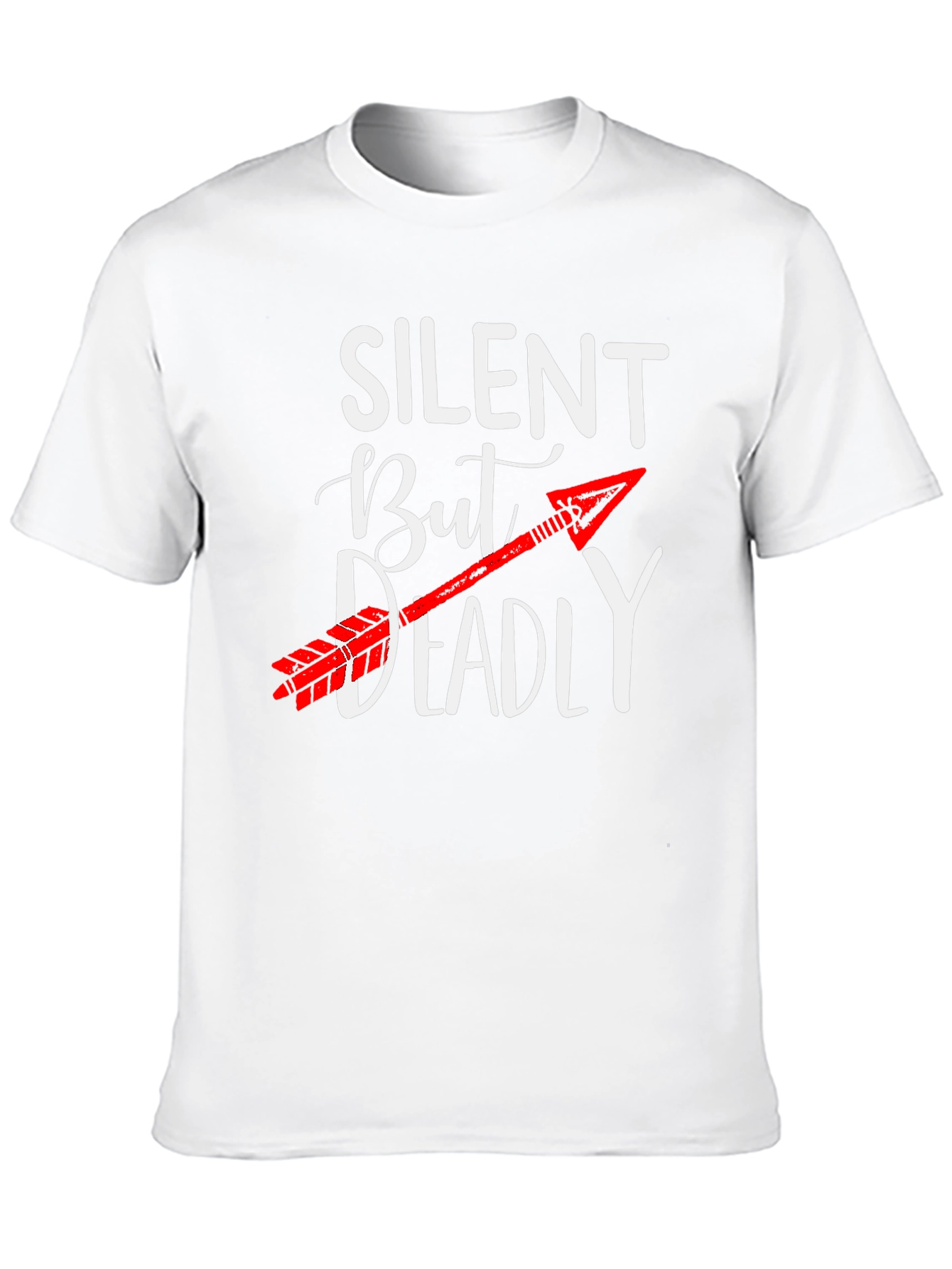 Silent But Deadly Arrow Graphic Tee - Novelty T-Shirt