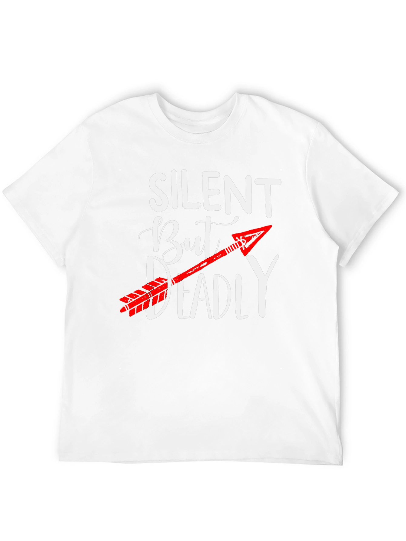 Silent But Deadly Arrow Graphic Tee - Novelty T-Shirt