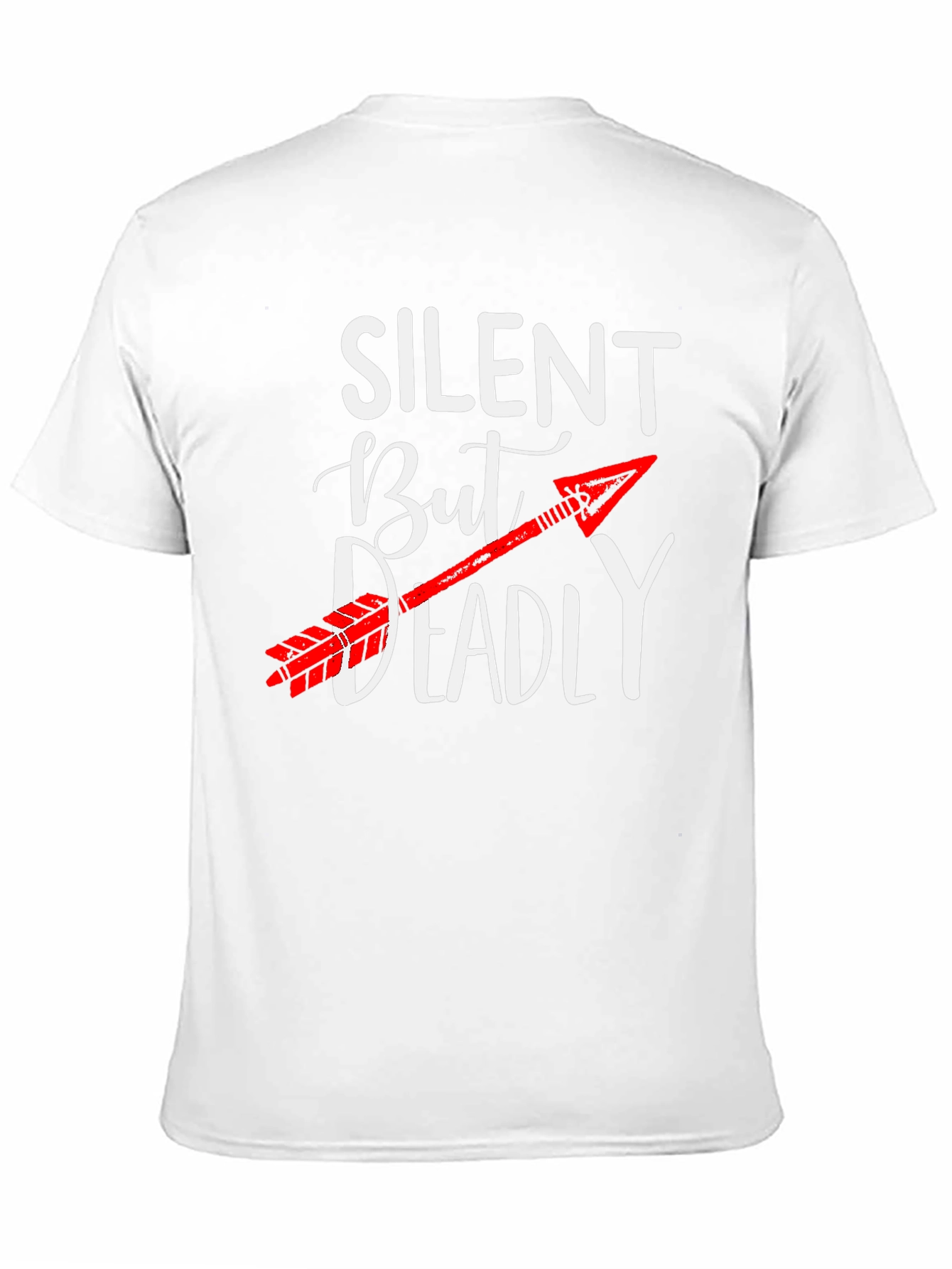 Silent But Deadly Arrow Graphic Tee - Novelty T-Shirt