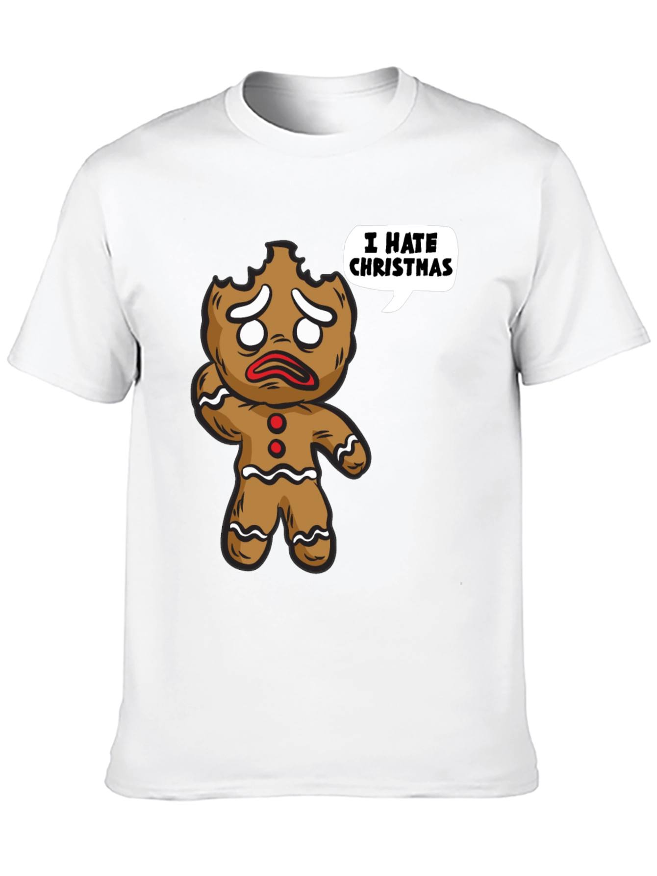 I Hate Christmas Gingerbread T-Shirt
