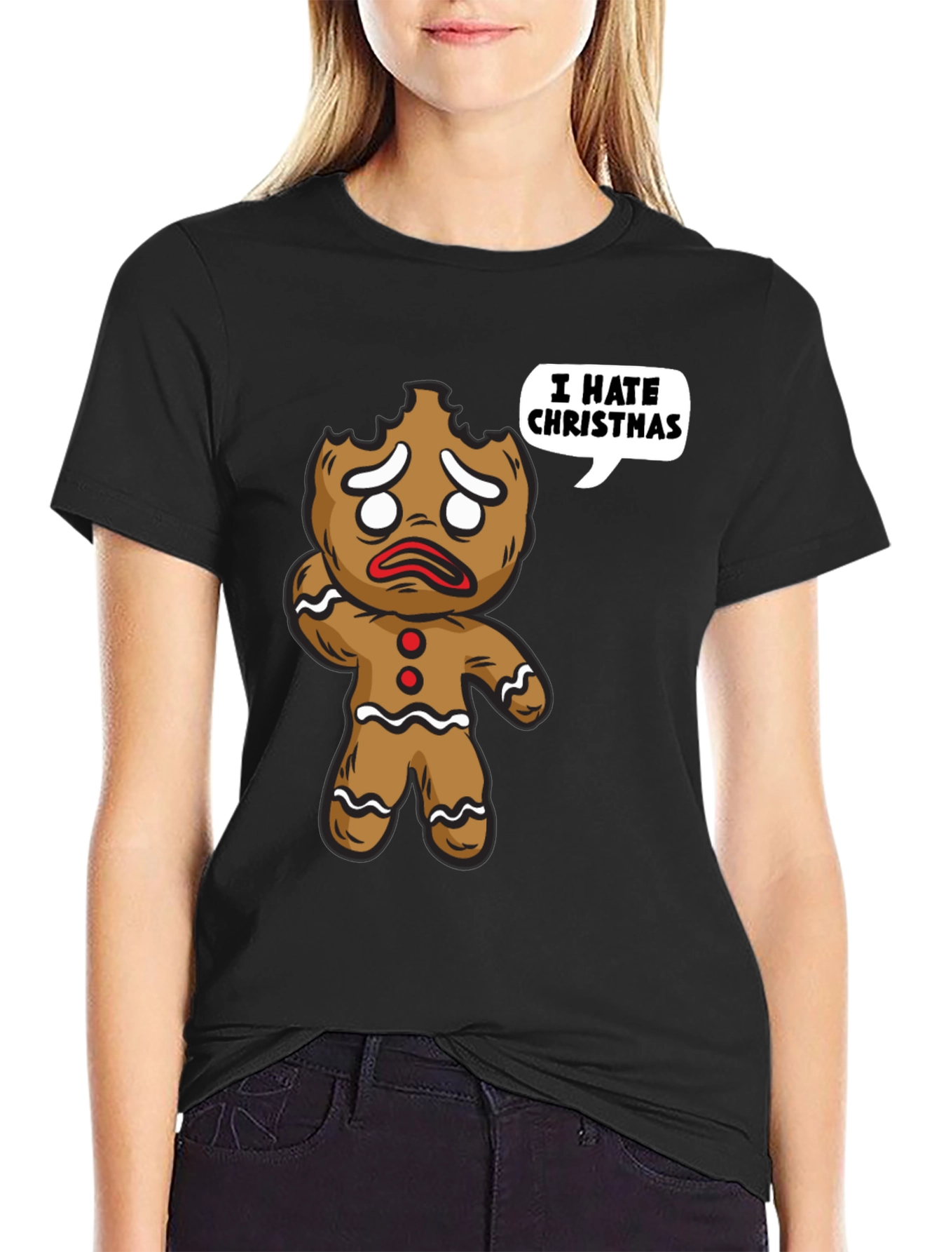 I Hate Christmas Gingerbread T-Shirt