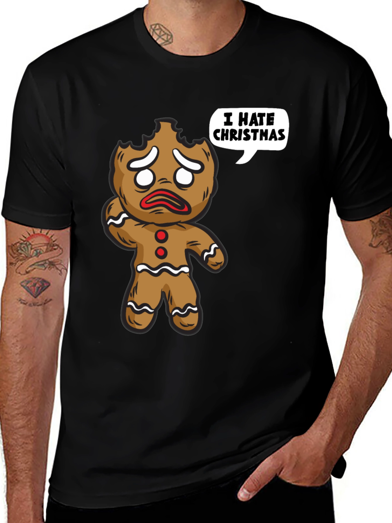 I Hate Christmas Gingerbread T-Shirt