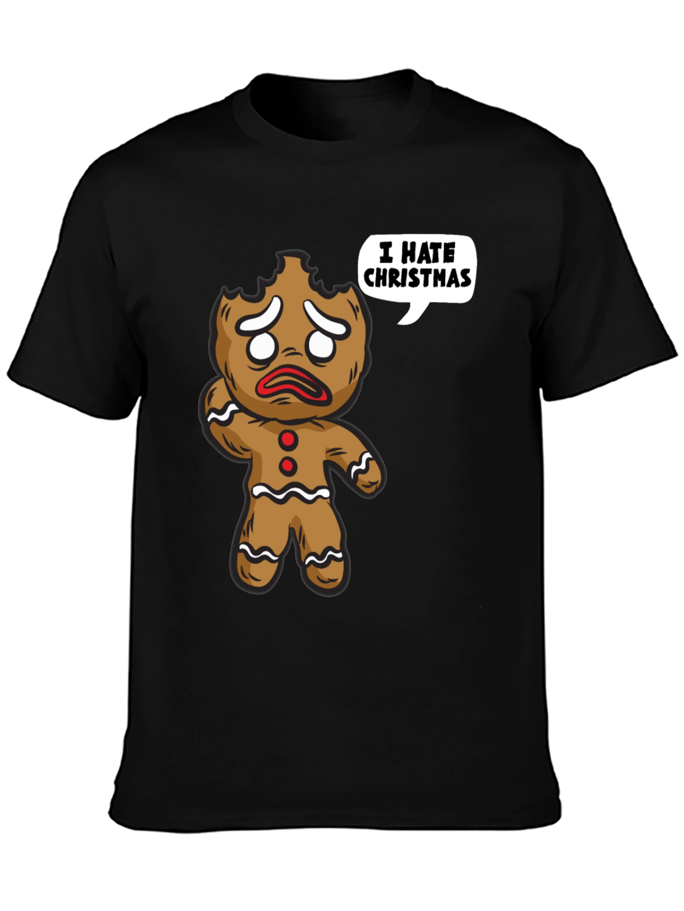 I Hate Christmas Gingerbread T-Shirt