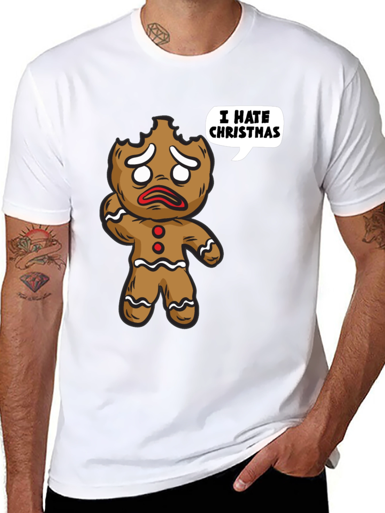 I Hate Christmas Gingerbread T-Shirt