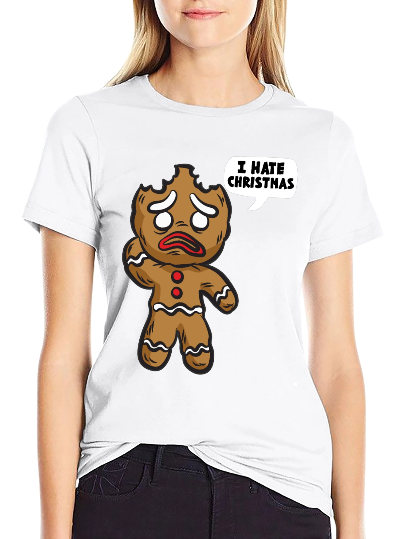 I Hate Christmas Gingerbread T-Shirt