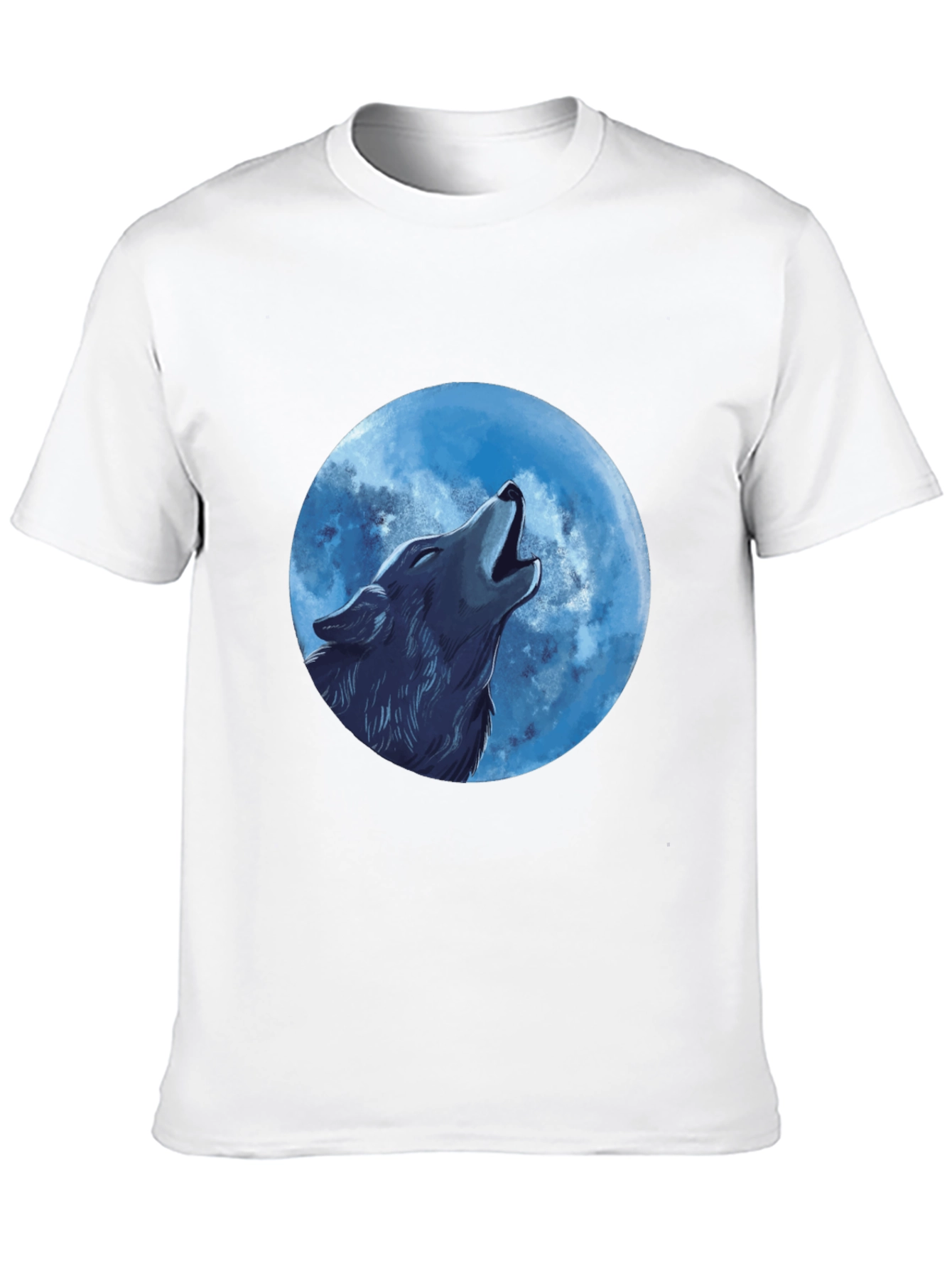 Wolf Moon Graphic Tee - Mens Black T-Shirt