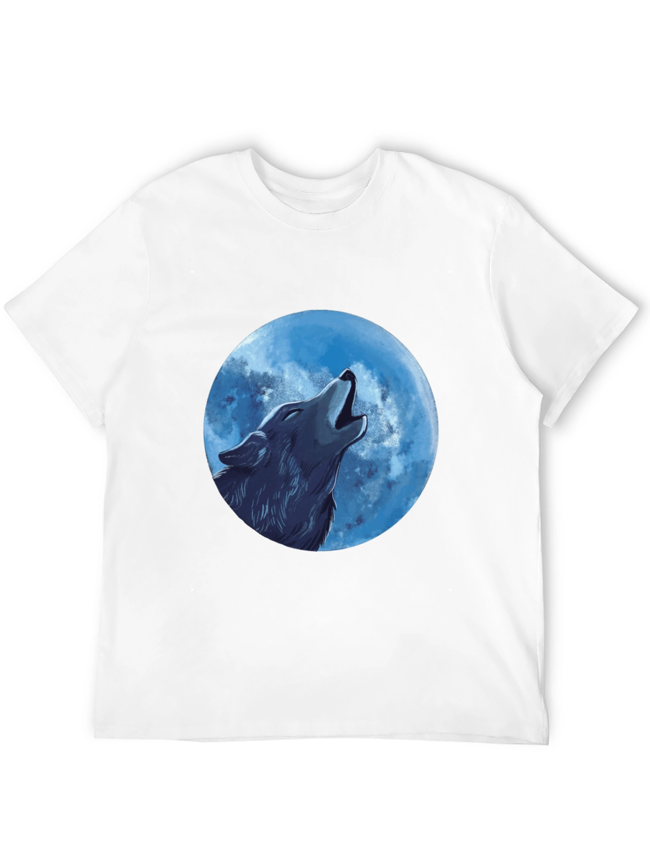 Wolf Moon Graphic Tee - Mens Black T-Shirt