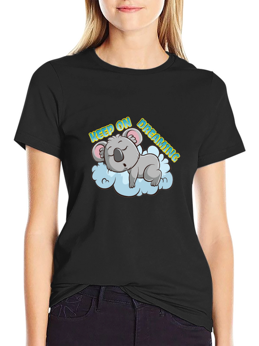 Dreaming Koala T-Shirt - Keep On Dreaming Design