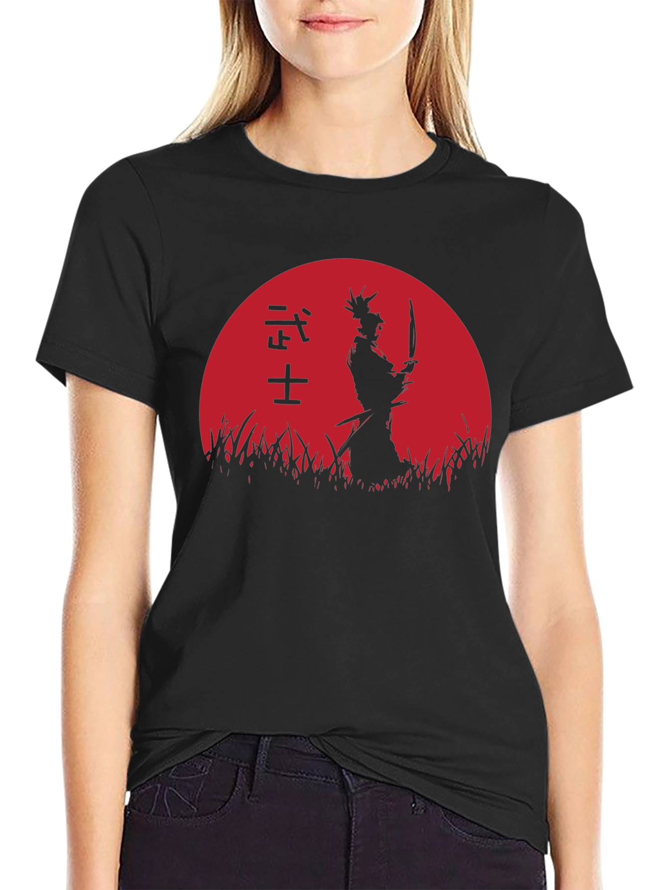 Samurai Silhouette Graphic Tee