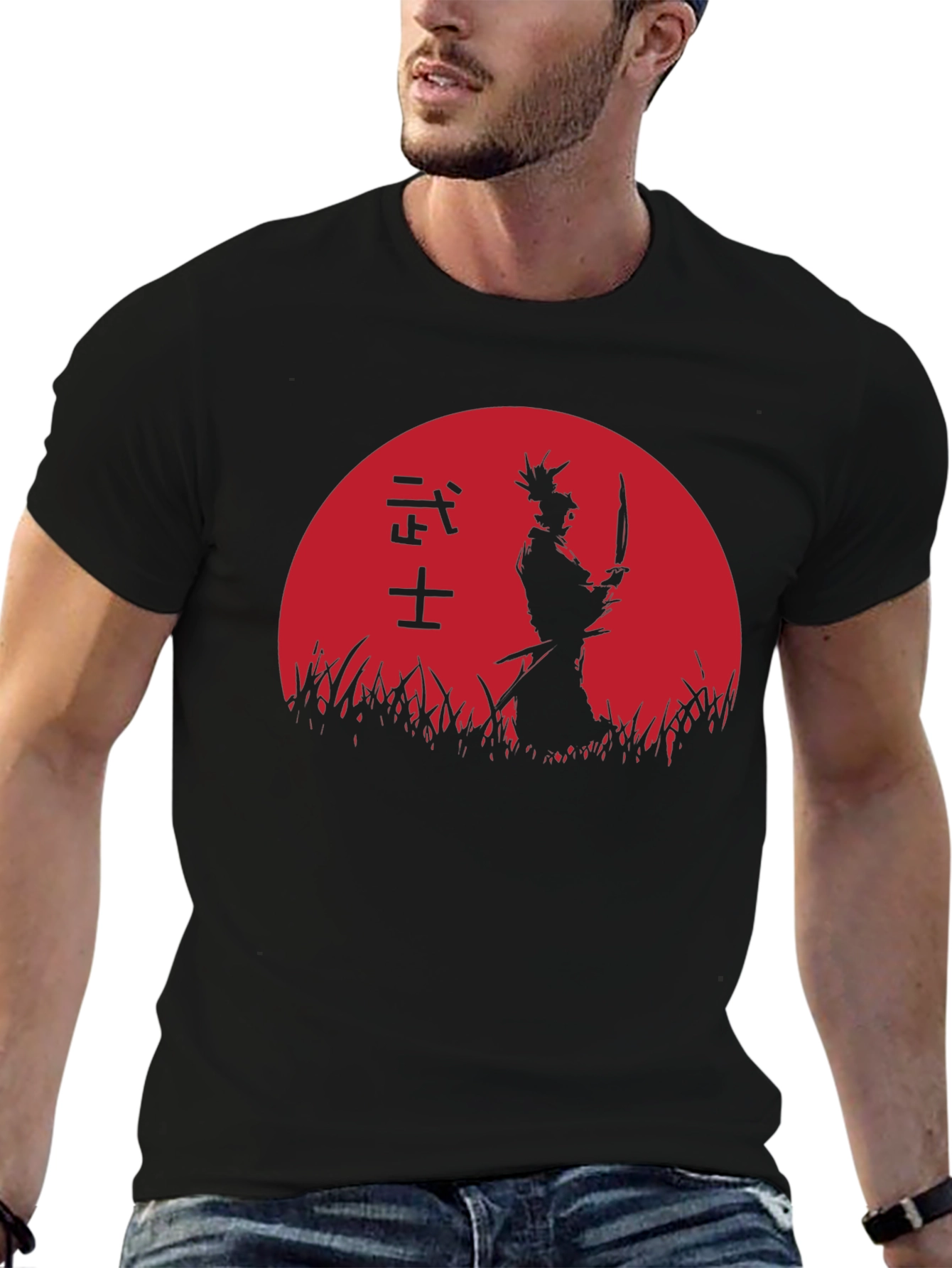 Samurai Silhouette Graphic Tee