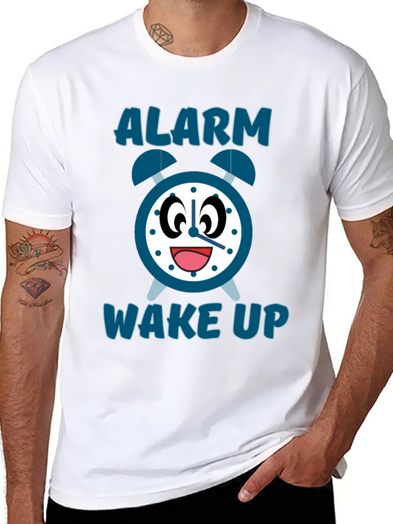 Alarm Wake Up Graphic T-Shirt