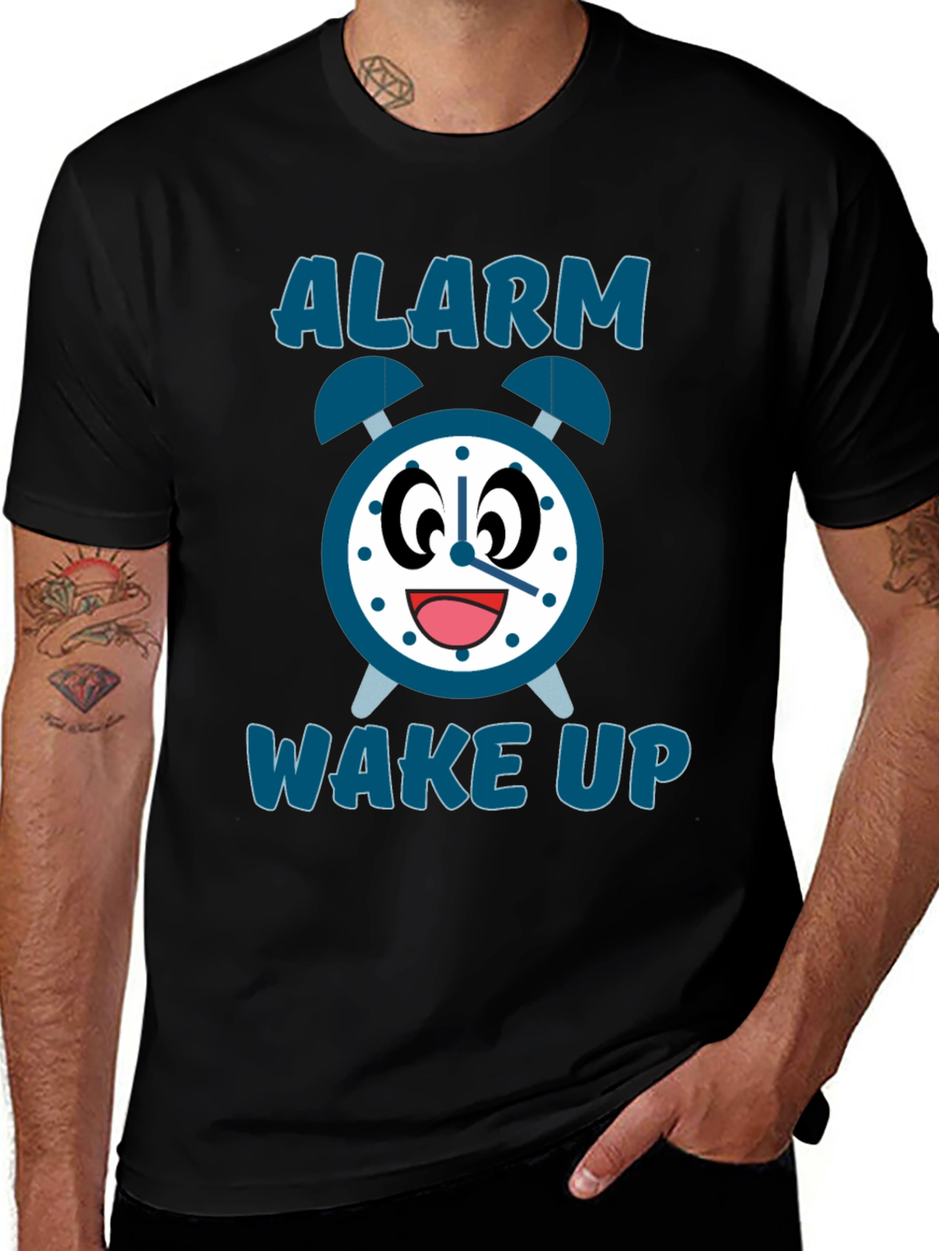 Alarm Wake Up Graphic T-Shirt