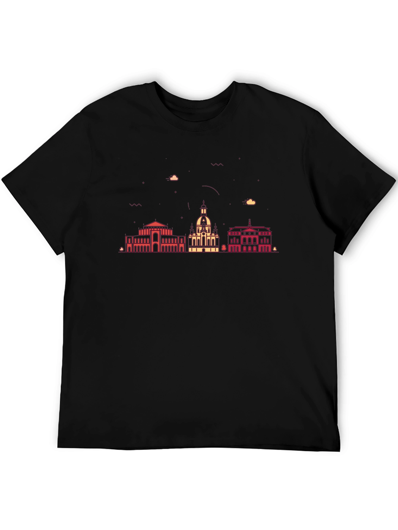 Cityscape Graphic Black T-Shirt