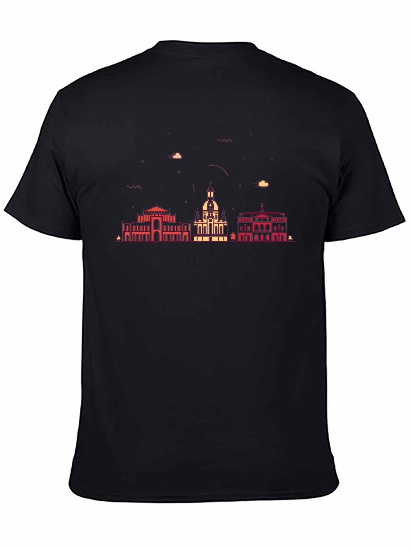 Cityscape Graphic Black T-Shirt