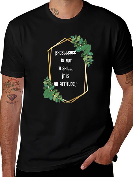 Excellence Attitude Black T-Shirt