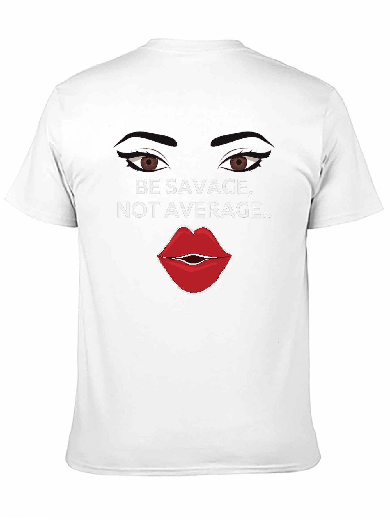 Be Savage Not Average Black Graphic Tee