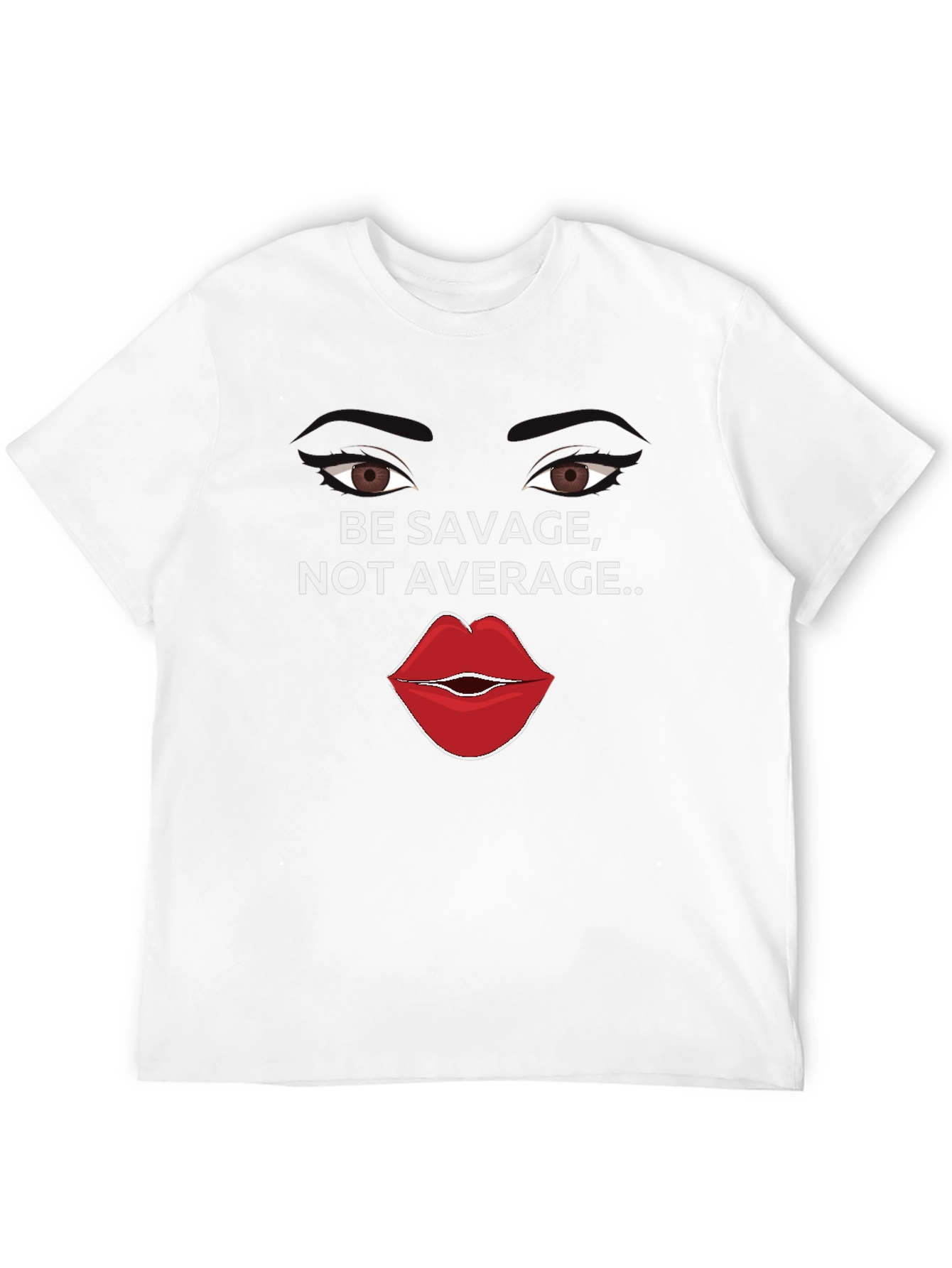 Be Savage Not Average Black Graphic Tee