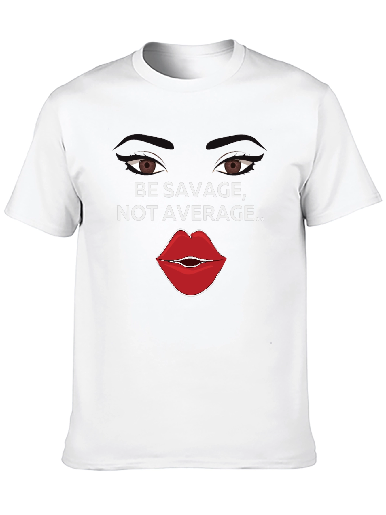 Be Savage Not Average Black Graphic Tee