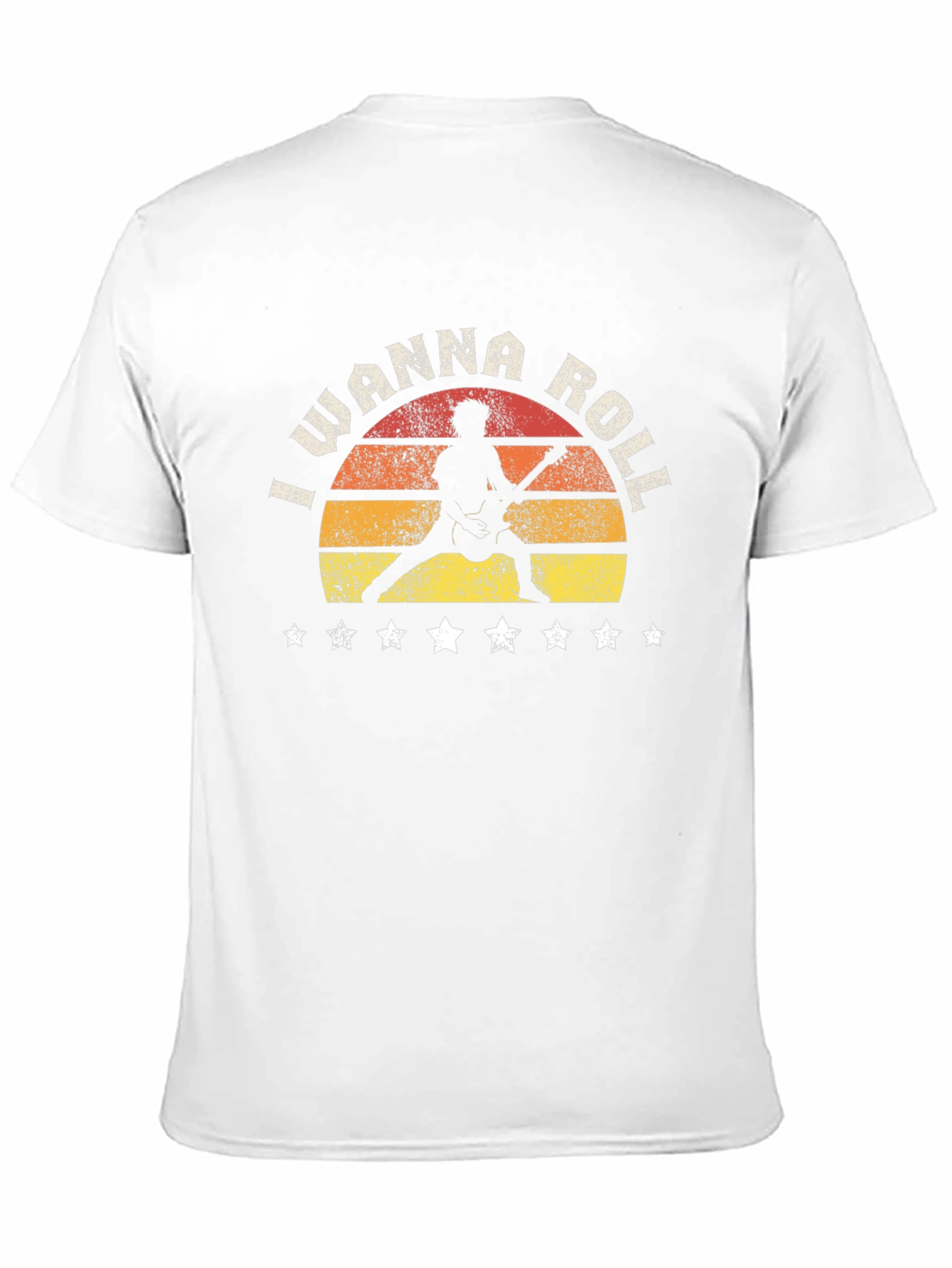I Wanna Roll Rock Guitar Graphic T-Shirt
