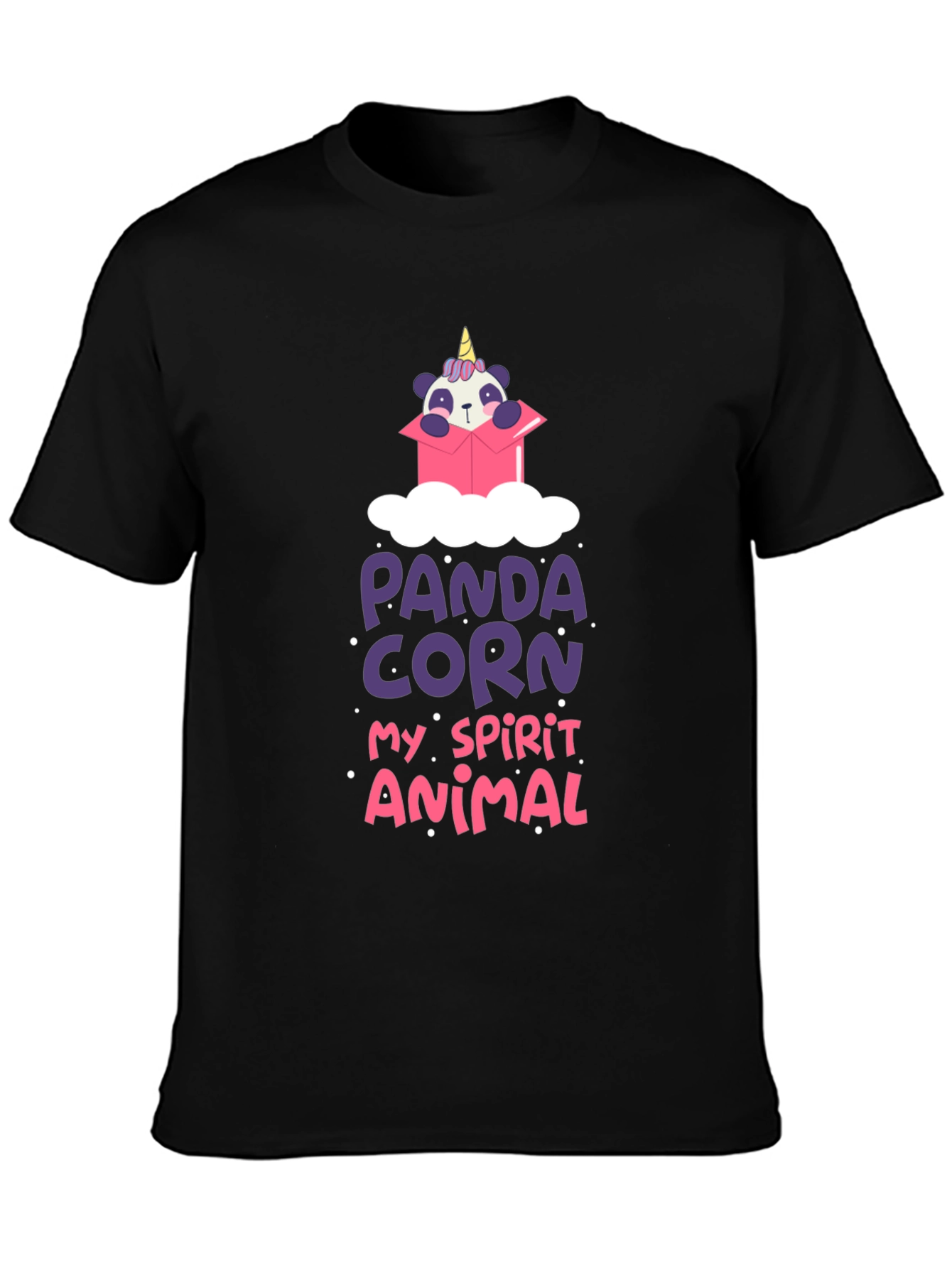 Panda Corn Spirit Animal Graphic Tee