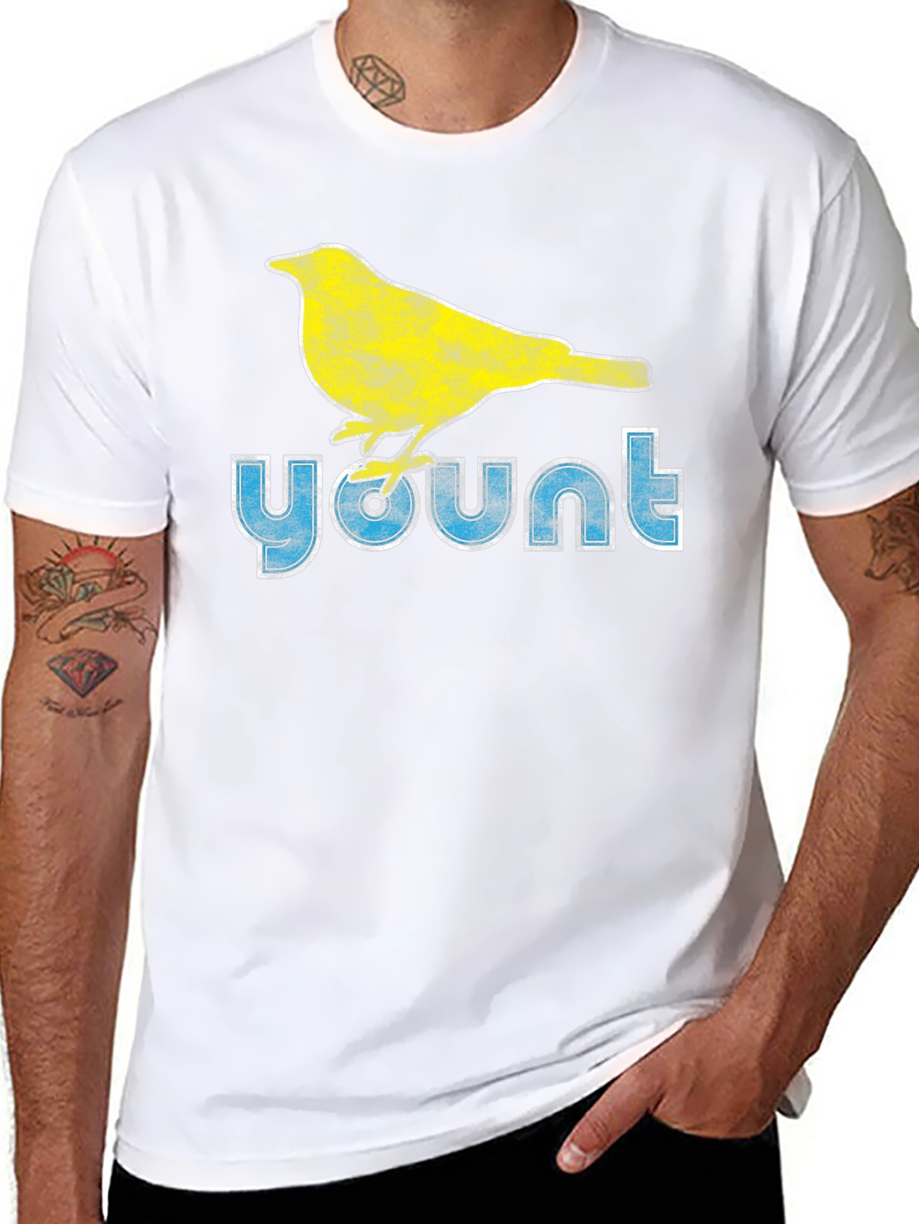 Yount Bird Graphic T-Shirt - Casual Style