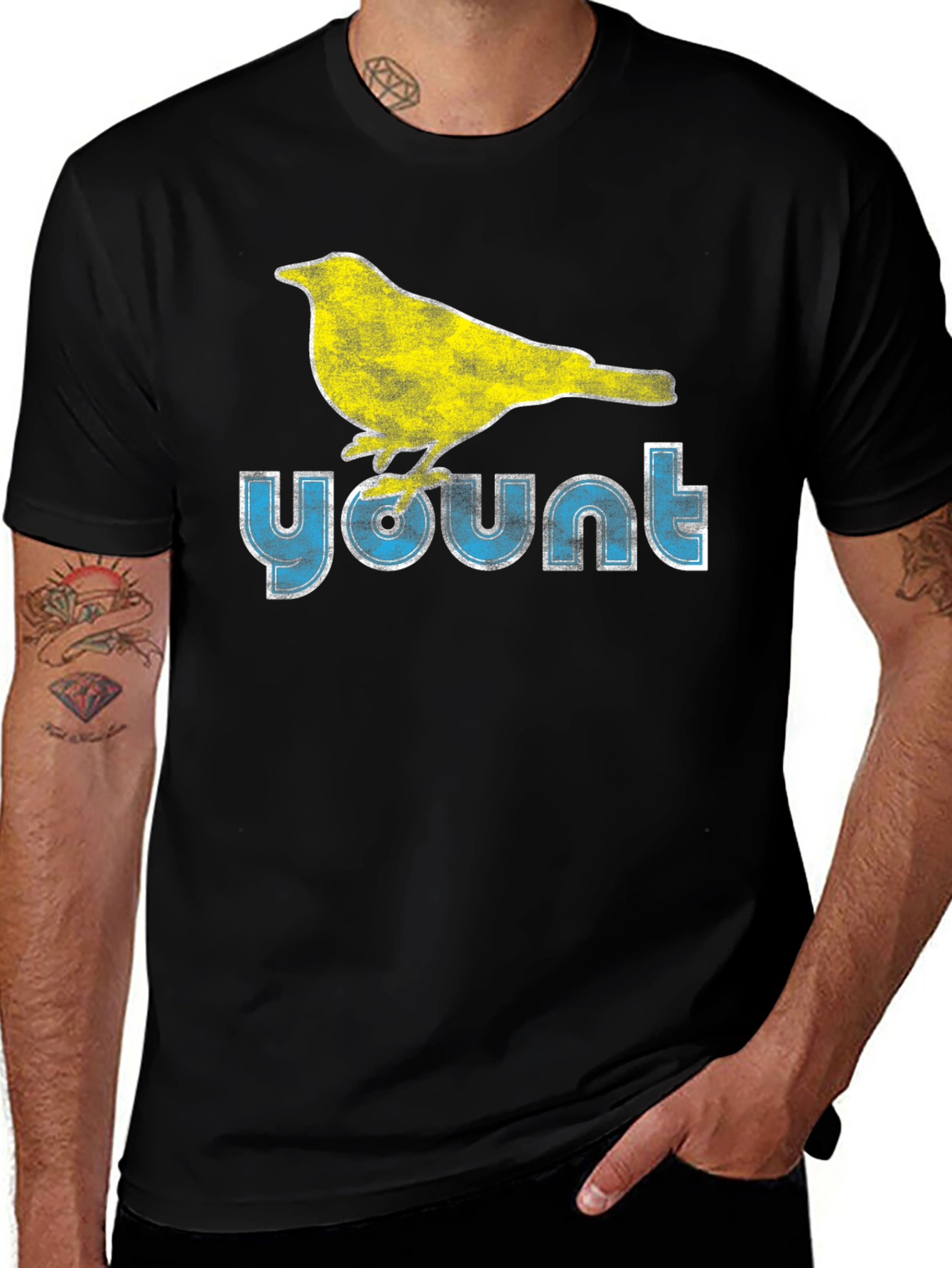 Yount Bird Graphic T-Shirt - Casual Style