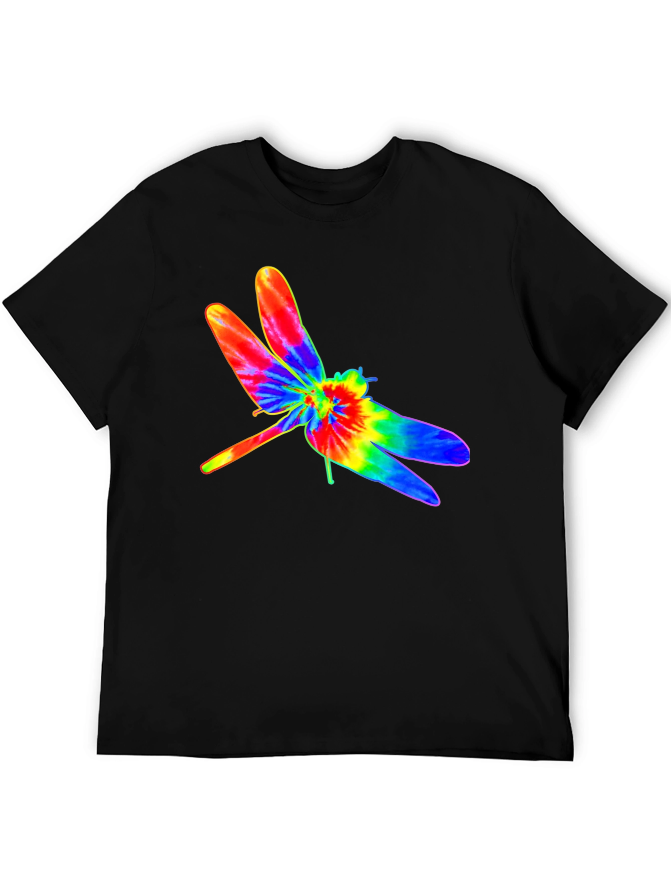 Tie Dye Dragonfly Graphic T-Shirt