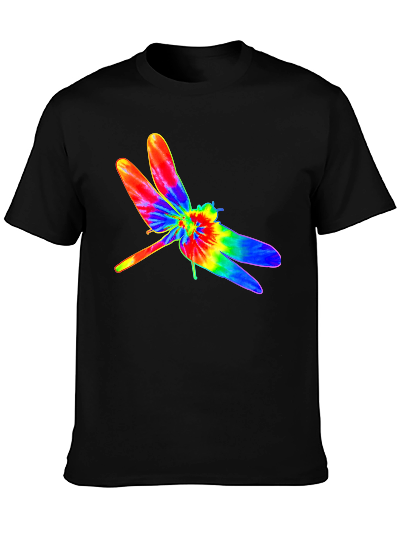 Tie Dye Dragonfly Graphic T-Shirt