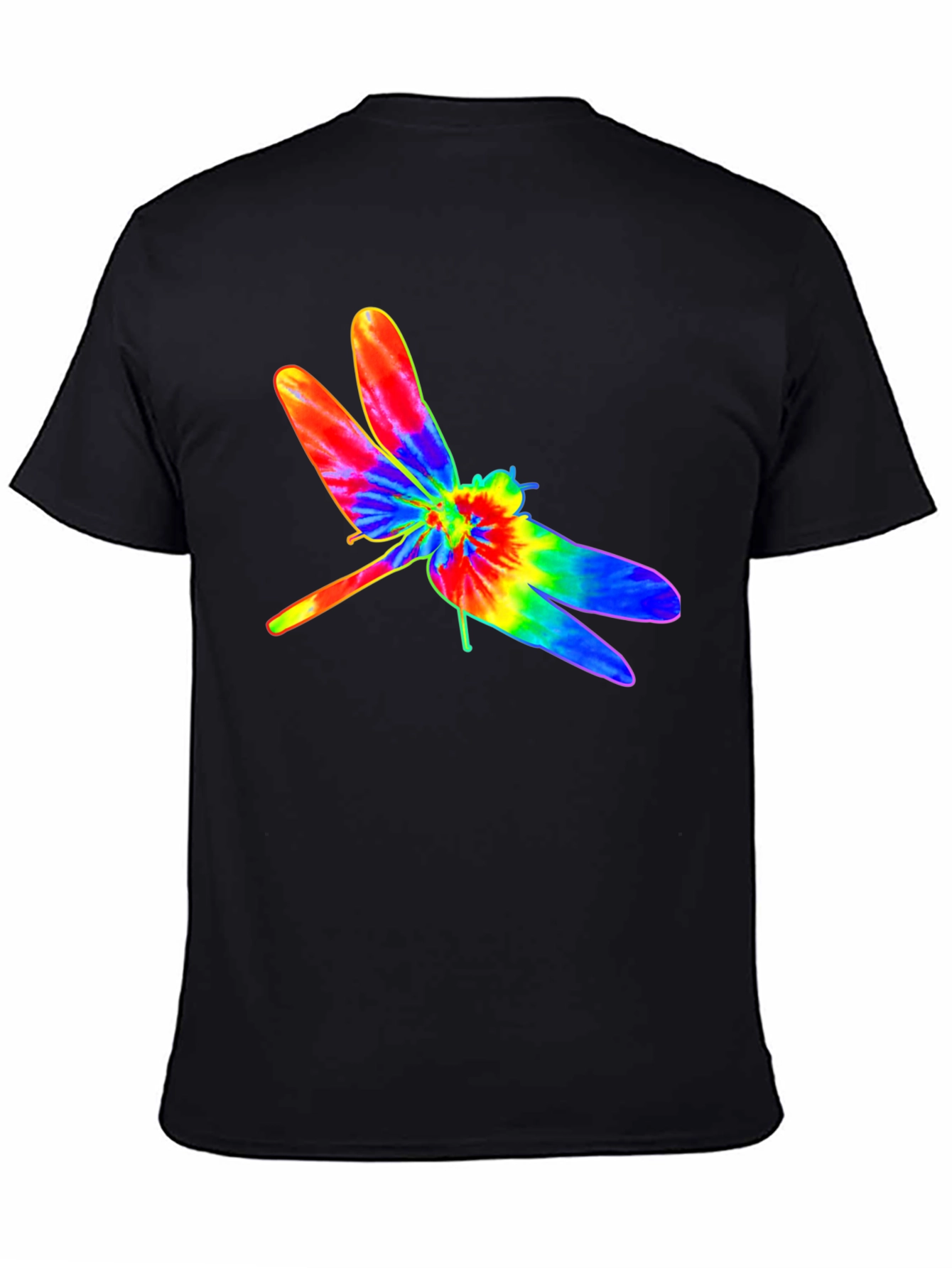 Tie Dye Dragonfly Graphic T-Shirt