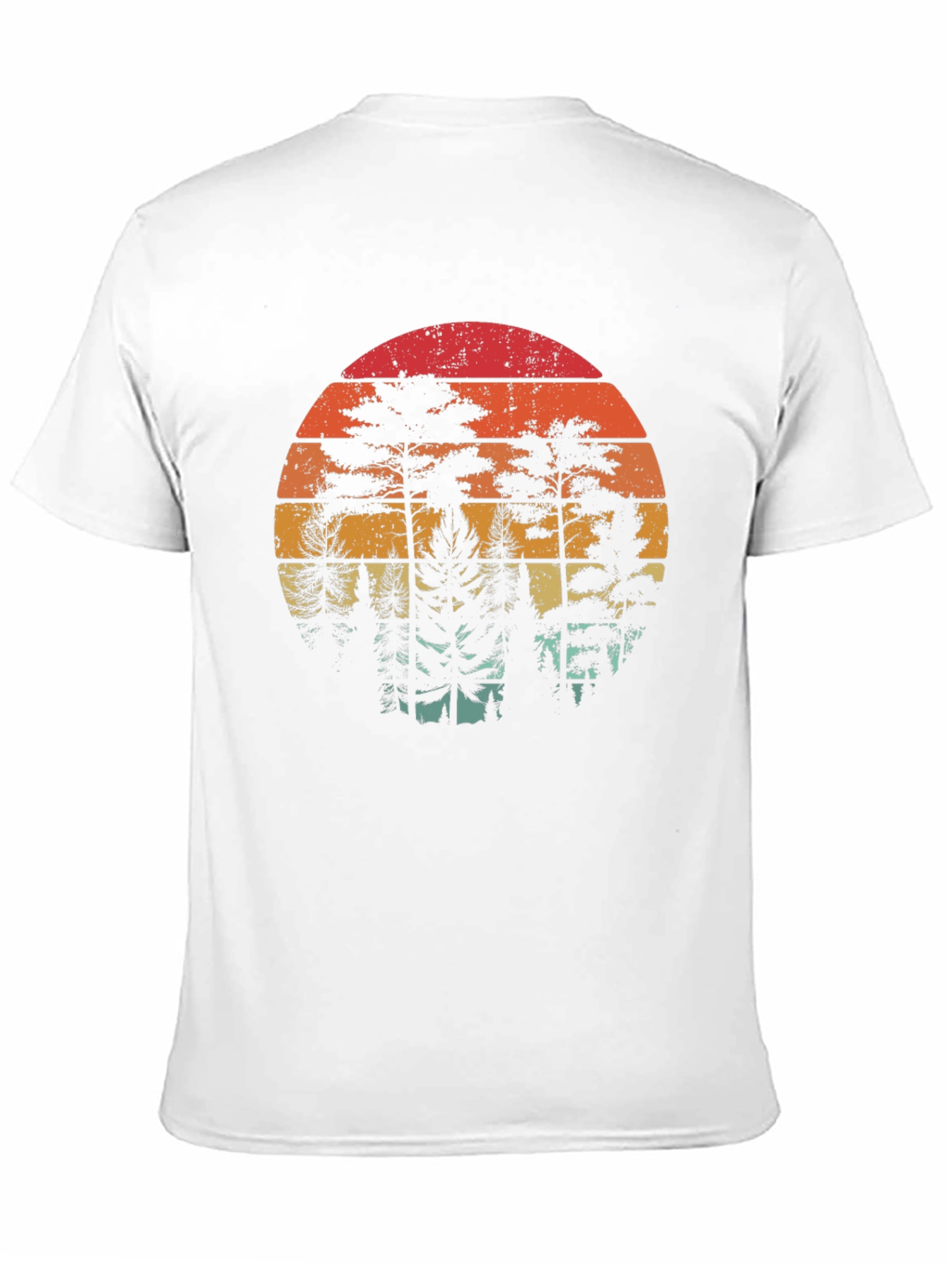 Retro Sunset Forest Graphic Tee