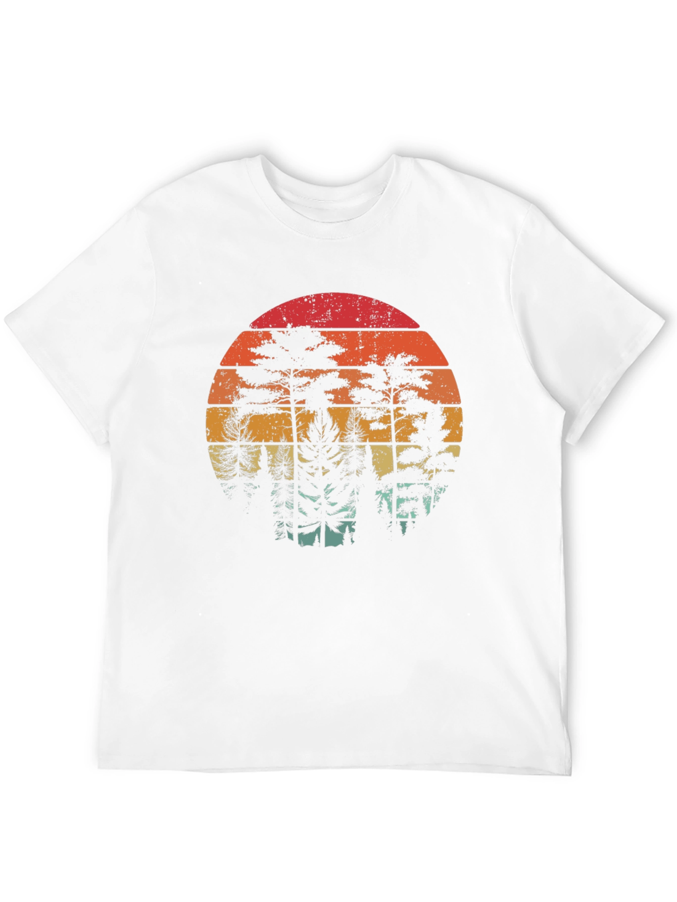 Retro Sunset Forest Graphic Tee