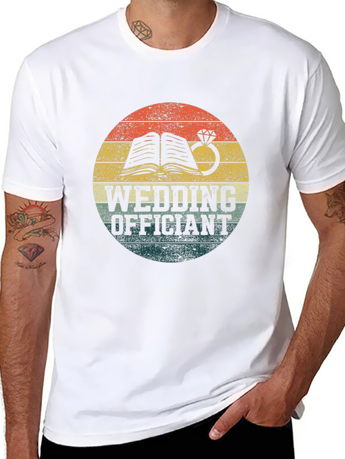 Wedding Officiant Retro T-Shirt