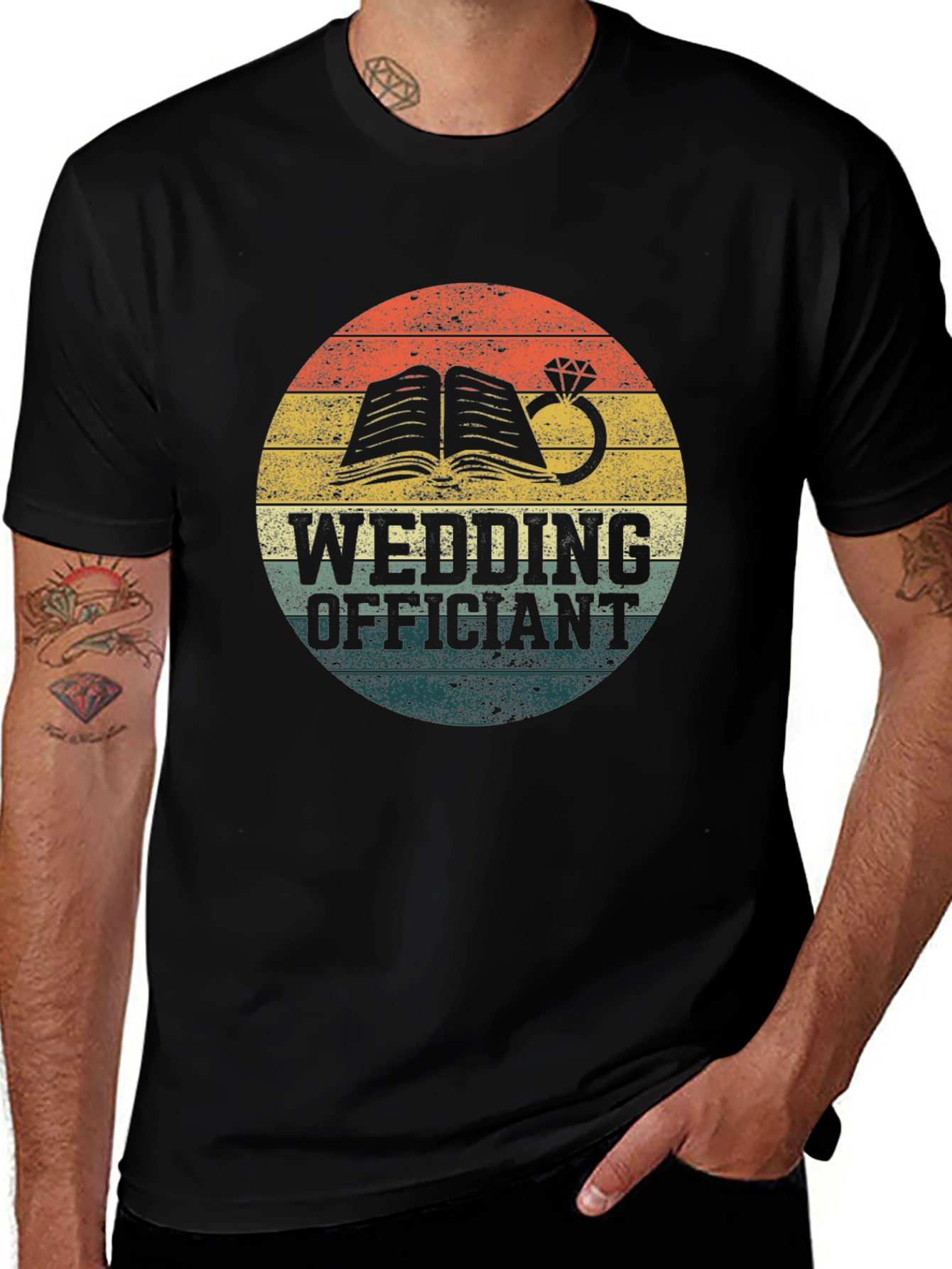 Wedding Officiant Retro T-Shirt