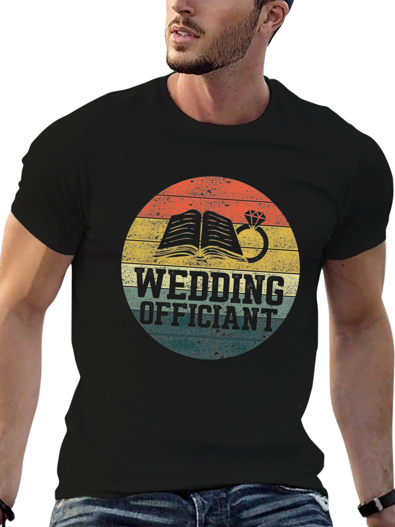 Wedding Officiant Retro T-Shirt