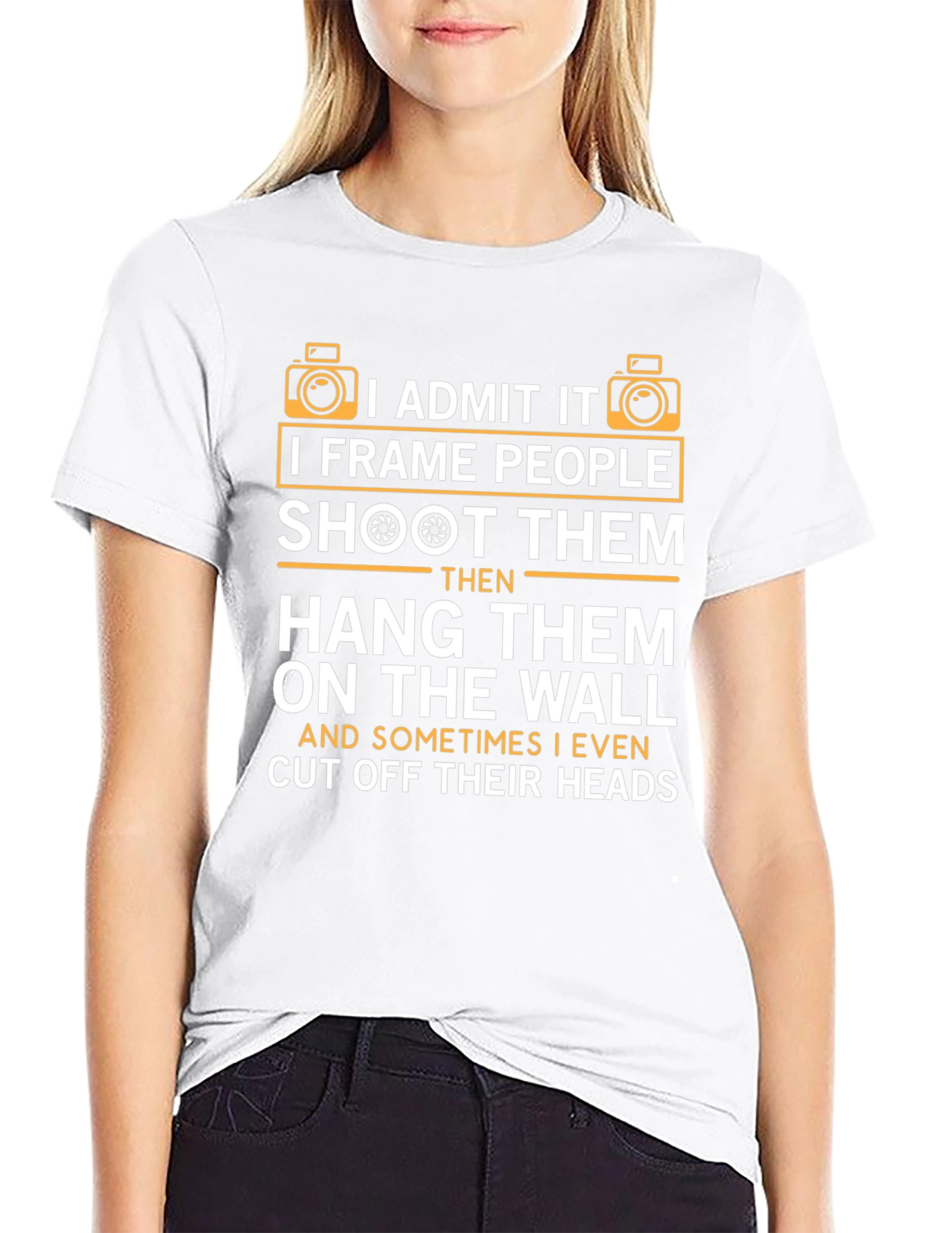 Photographer Humor T-Shirt - I Frame People