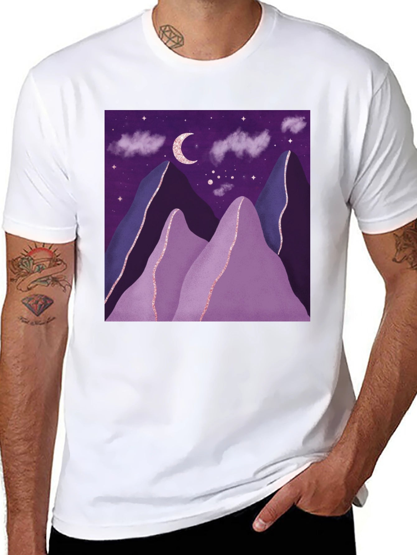 Night Sky Mountain T-Shirt