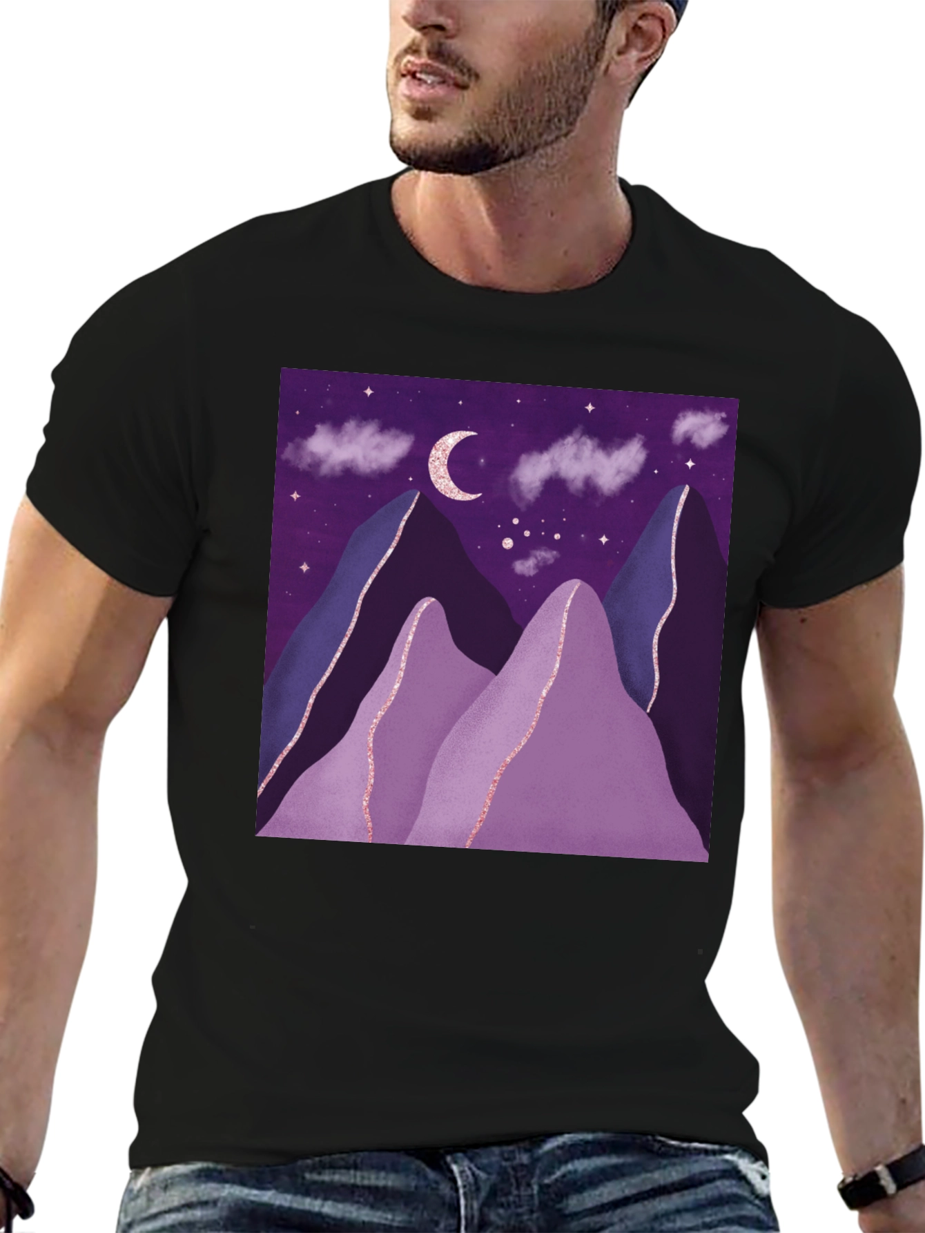 Night Sky Mountain T-Shirt