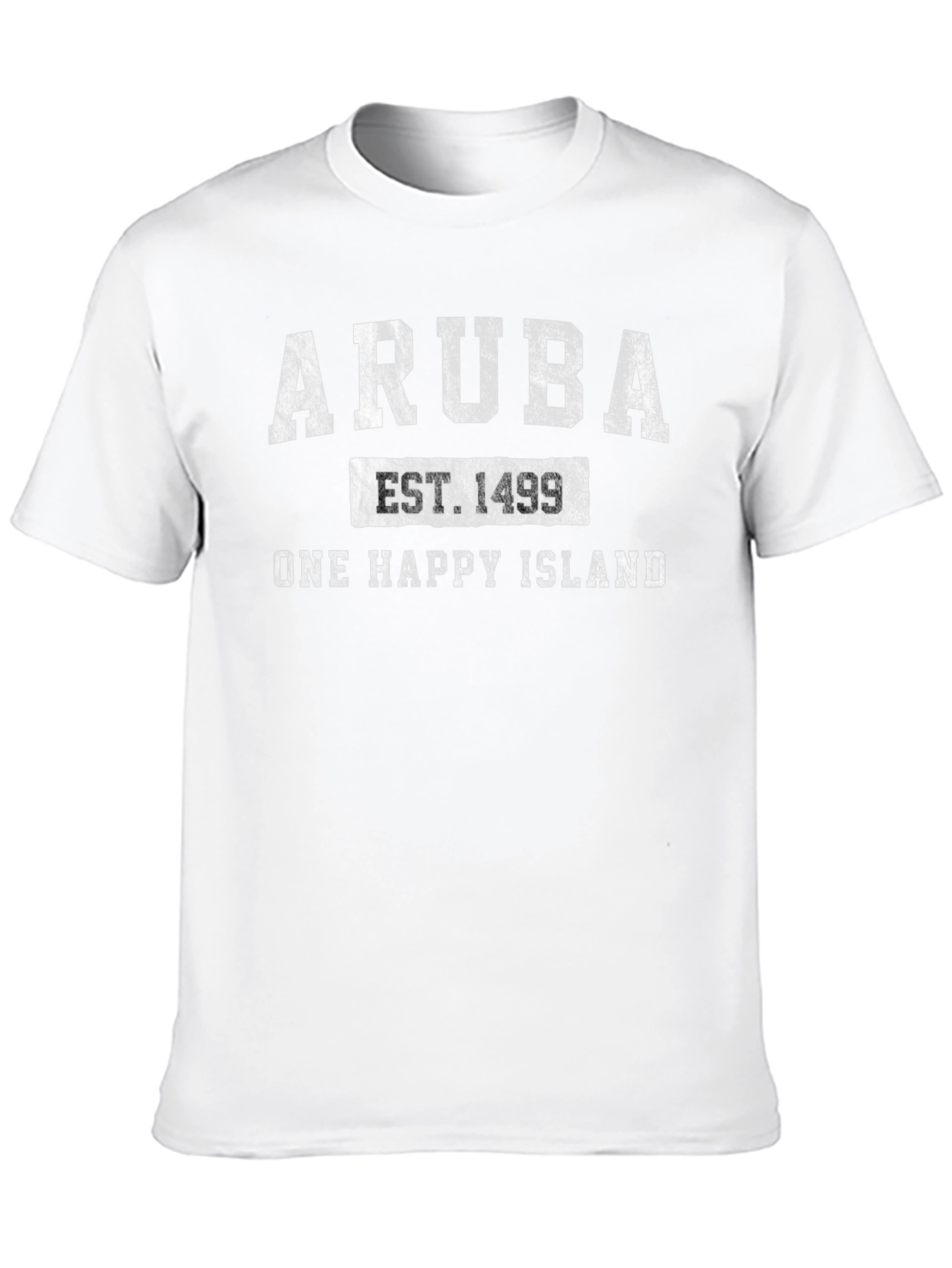 Aruba T-Shirt - One Happy Island Established 1499
