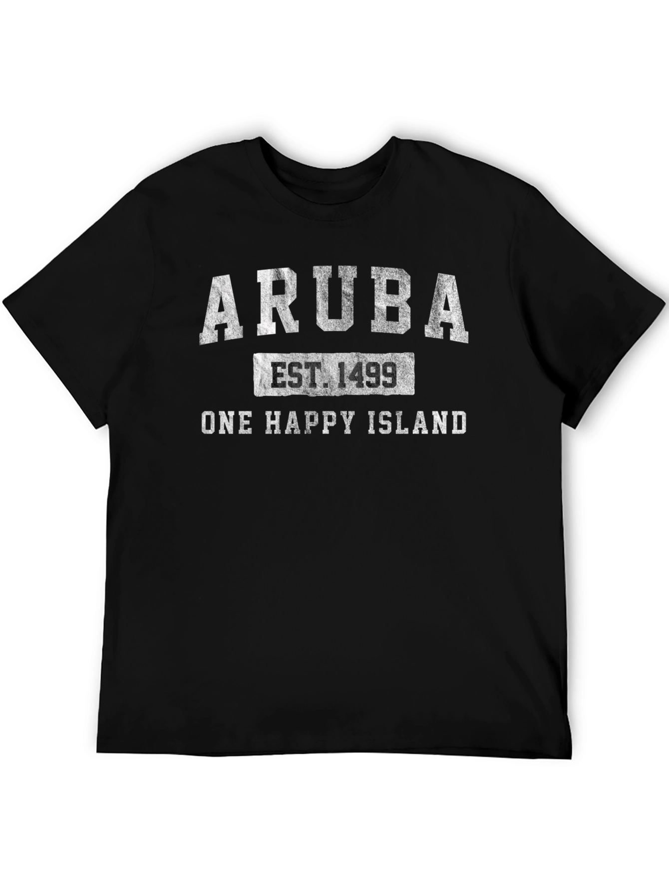 Aruba T-Shirt - One Happy Island Established 1499