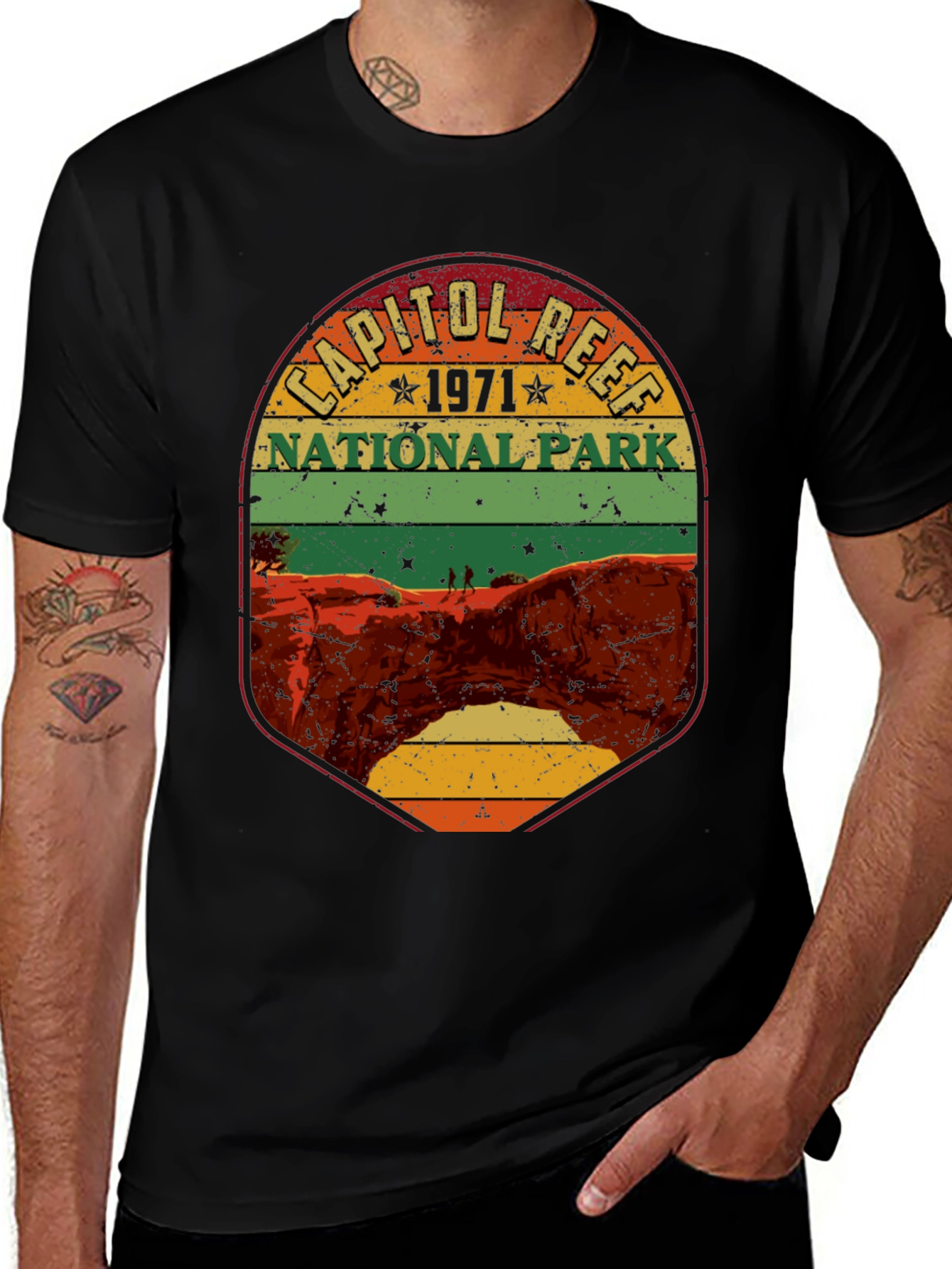 Capitol Reef National Park 1971 Retro T-Shirt